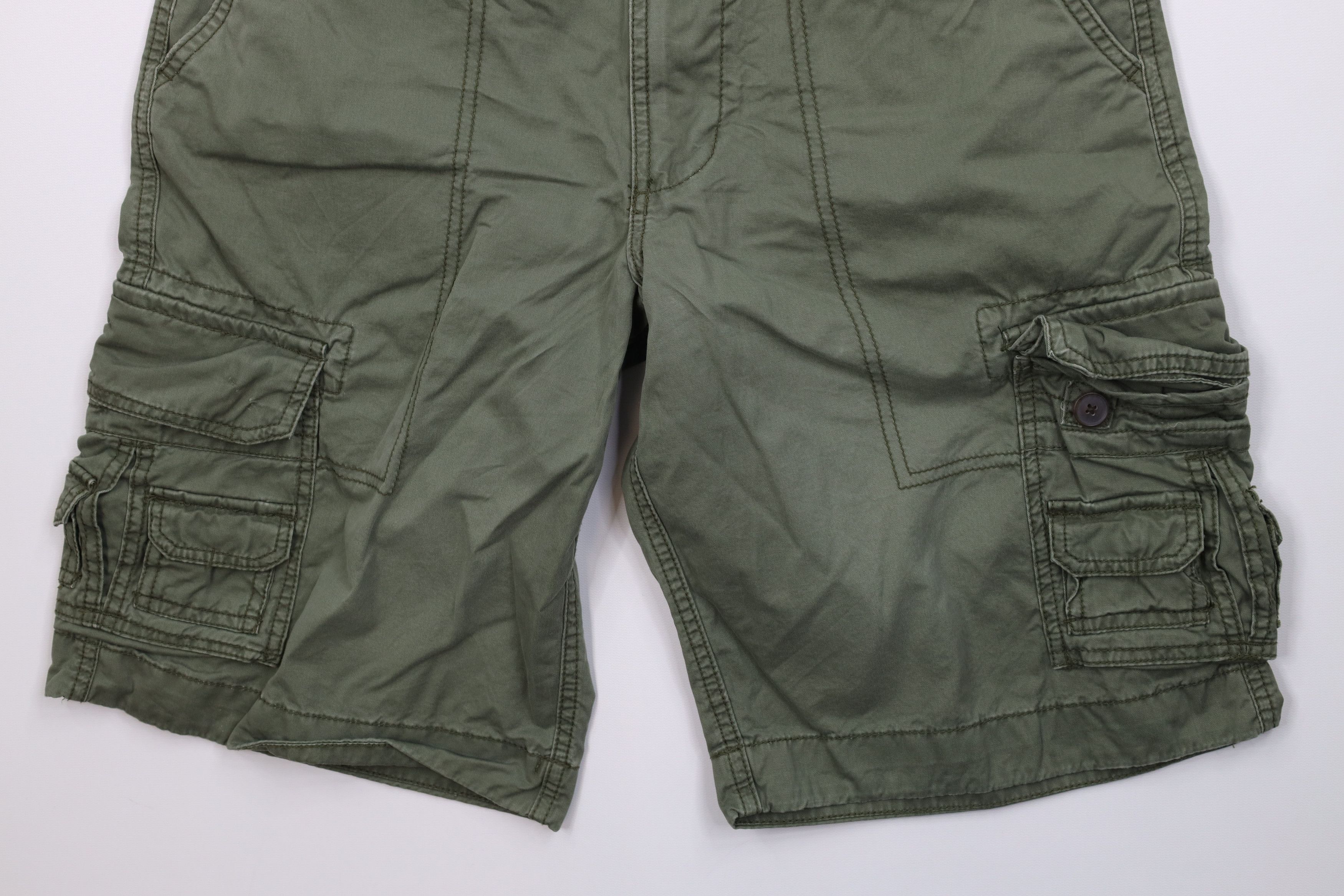 Aeropostale Deadstock Vintage Y2K Aeropostale Surplus Cargo Shorts Green Size US 30 / EU 46 - 4 Thumbnail