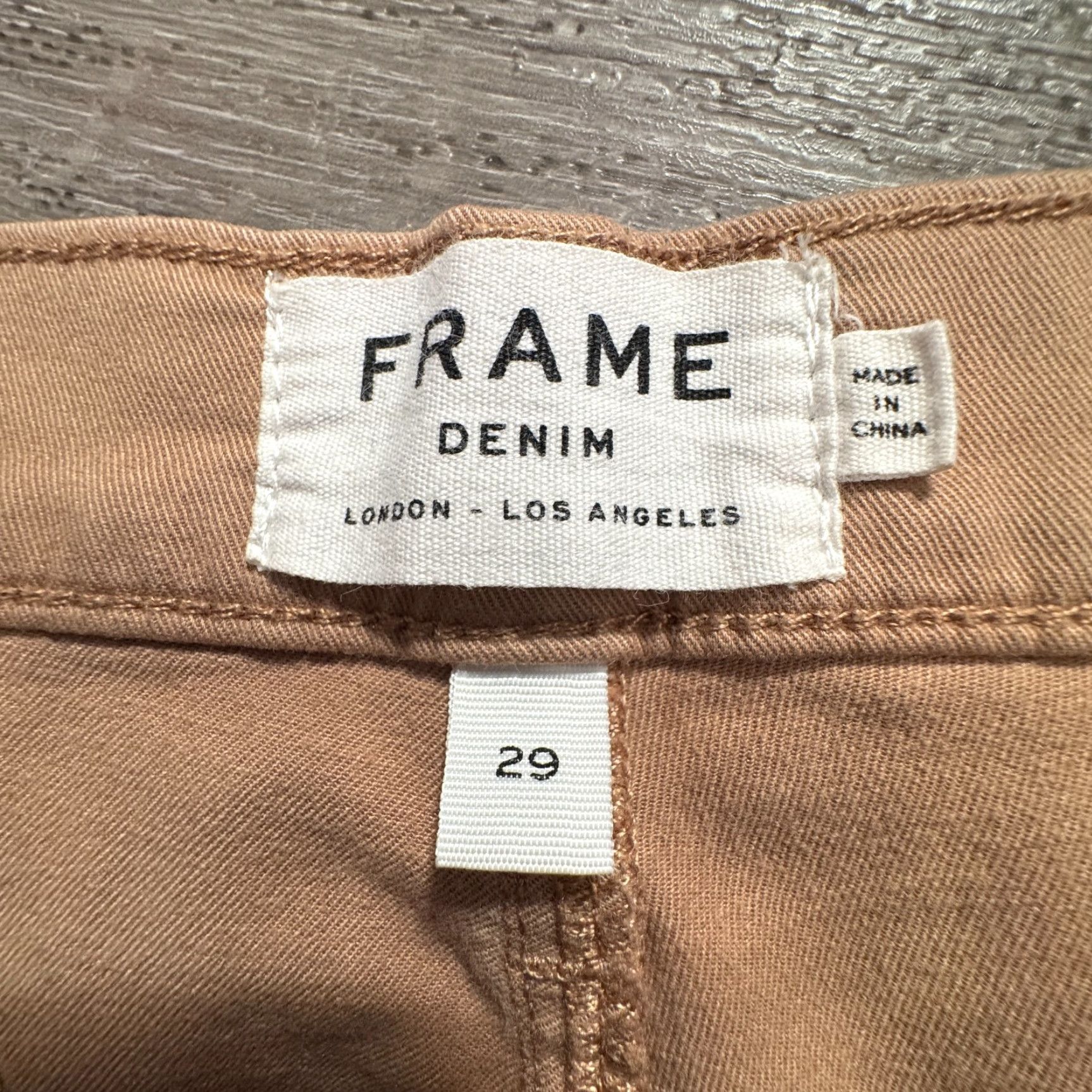 Frame FRAME Jeans Slim Straight 29 Beige Denim Cotton L'Homme 29x29 Adult Mens Jeans Size US 29 - 4 Thumbnail