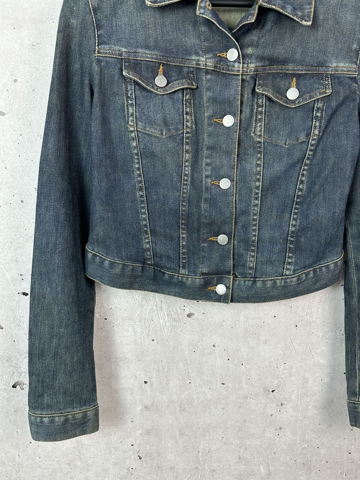 John Richmond Vintage Richmond Sequin Logo Denim Women’s Jacket Size S / US 4 / IT 40 - 5 Thumbnail