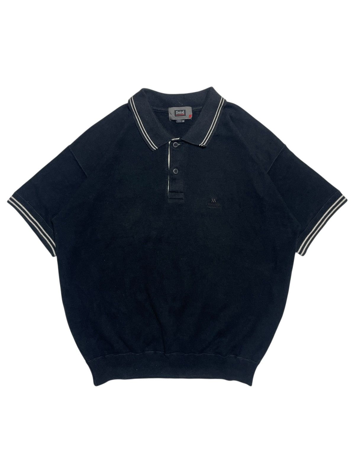 Japanese Brand 2000’s Ixi:z - Cutton Knit Stripe Carol Polo Size US M / EU 48-50 / 2 - 1 Thumbnail