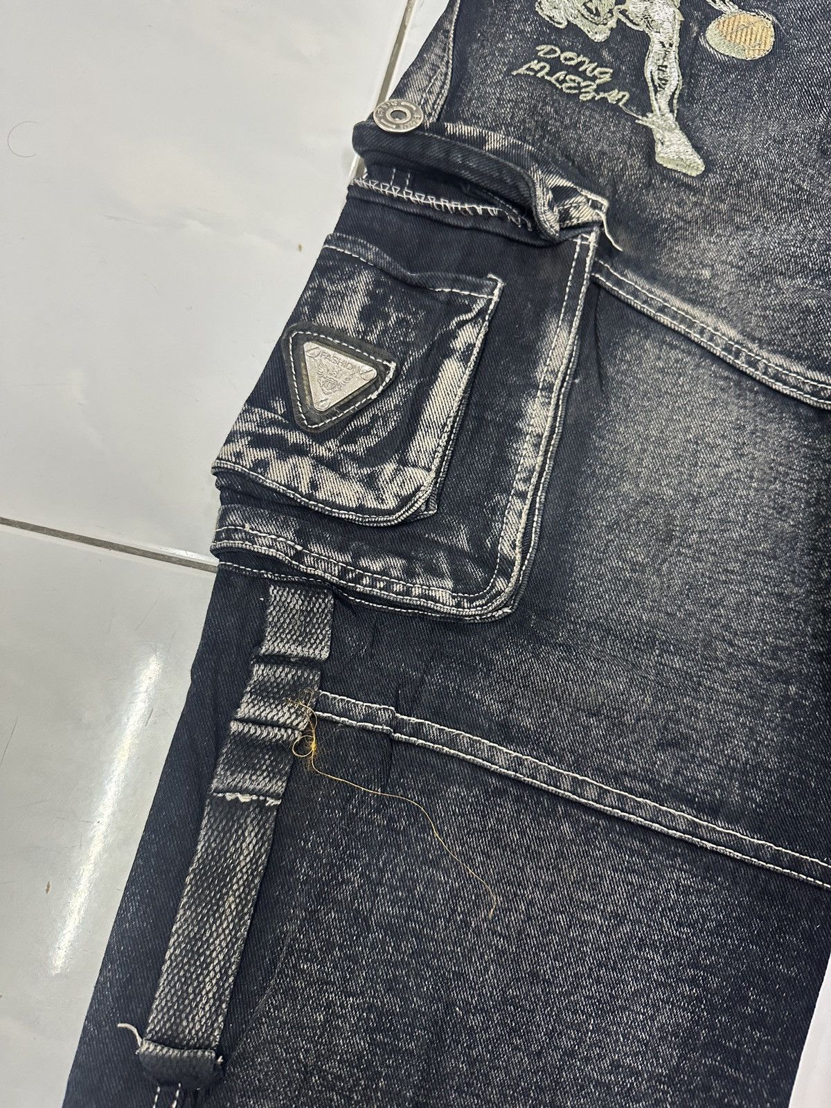 Japanese Brand × Vintage Vintage Fashion Basketball Baggy Cargo Jeans Size US 30 / EU 46 - 12 Thumbnail