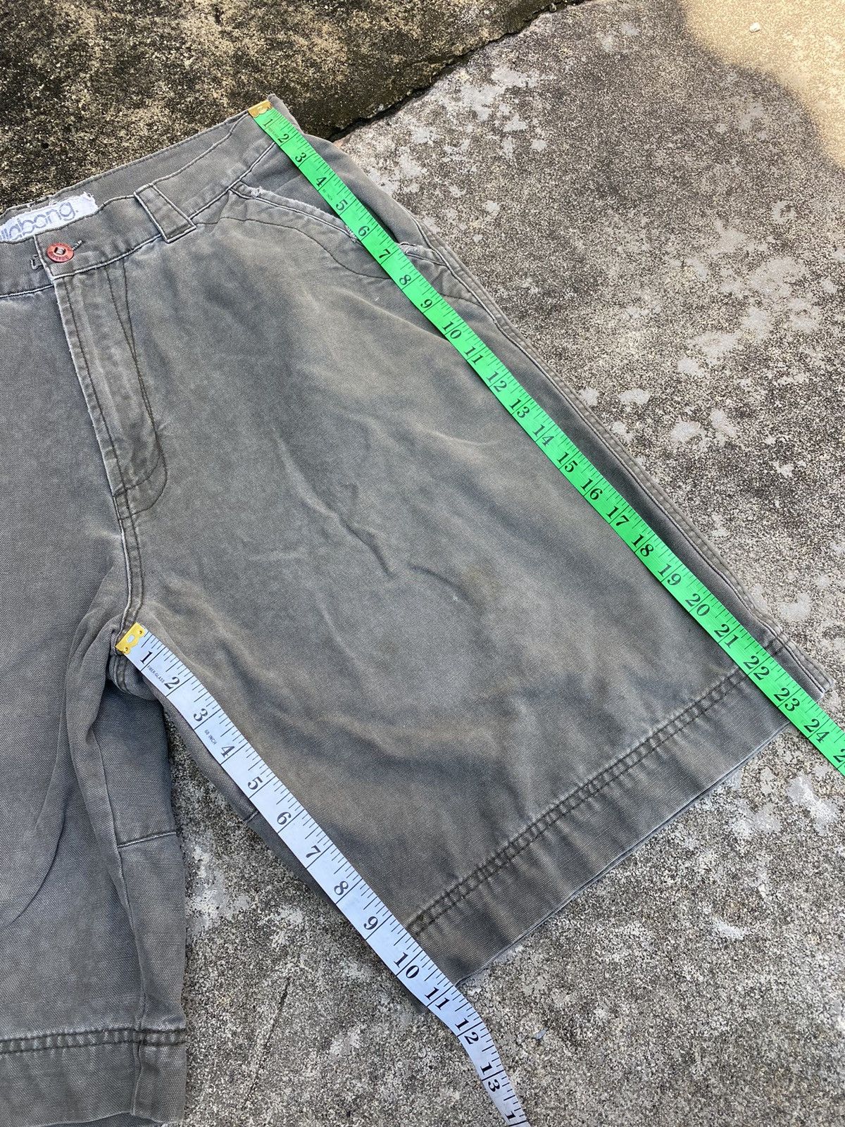 Billabong × Japanese Brand ❗️Distressed ❗️ Vintage Y2K Billabong Short Denim Pants Size US 34 / EU 50 - 10 Thumbnail