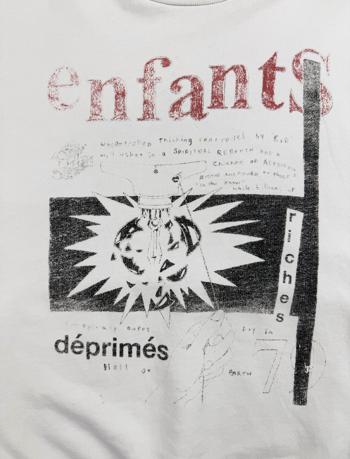 Enfants Riches Deprimes Enfants Riches Deprimes ‘Genius Radio’ White Heavy Crewneck Size US M / EU 48-50 / 2 - 2 Thumbnail