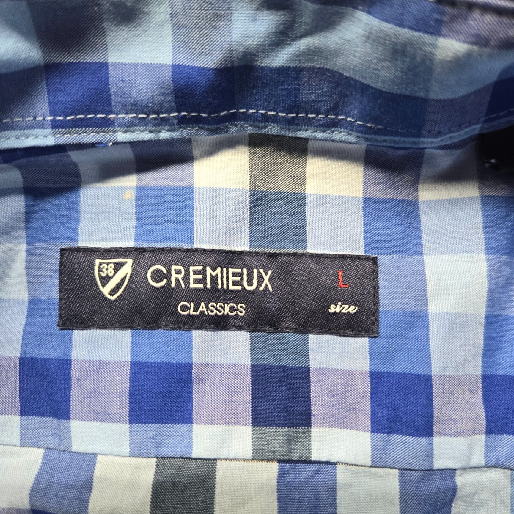 Cremieux Daniel Cremieux Shirt Button-Up Check Long Sleeve Blue Adult Large Mens Size US L / EU 52-54 / 3 - 3 Thumbnail