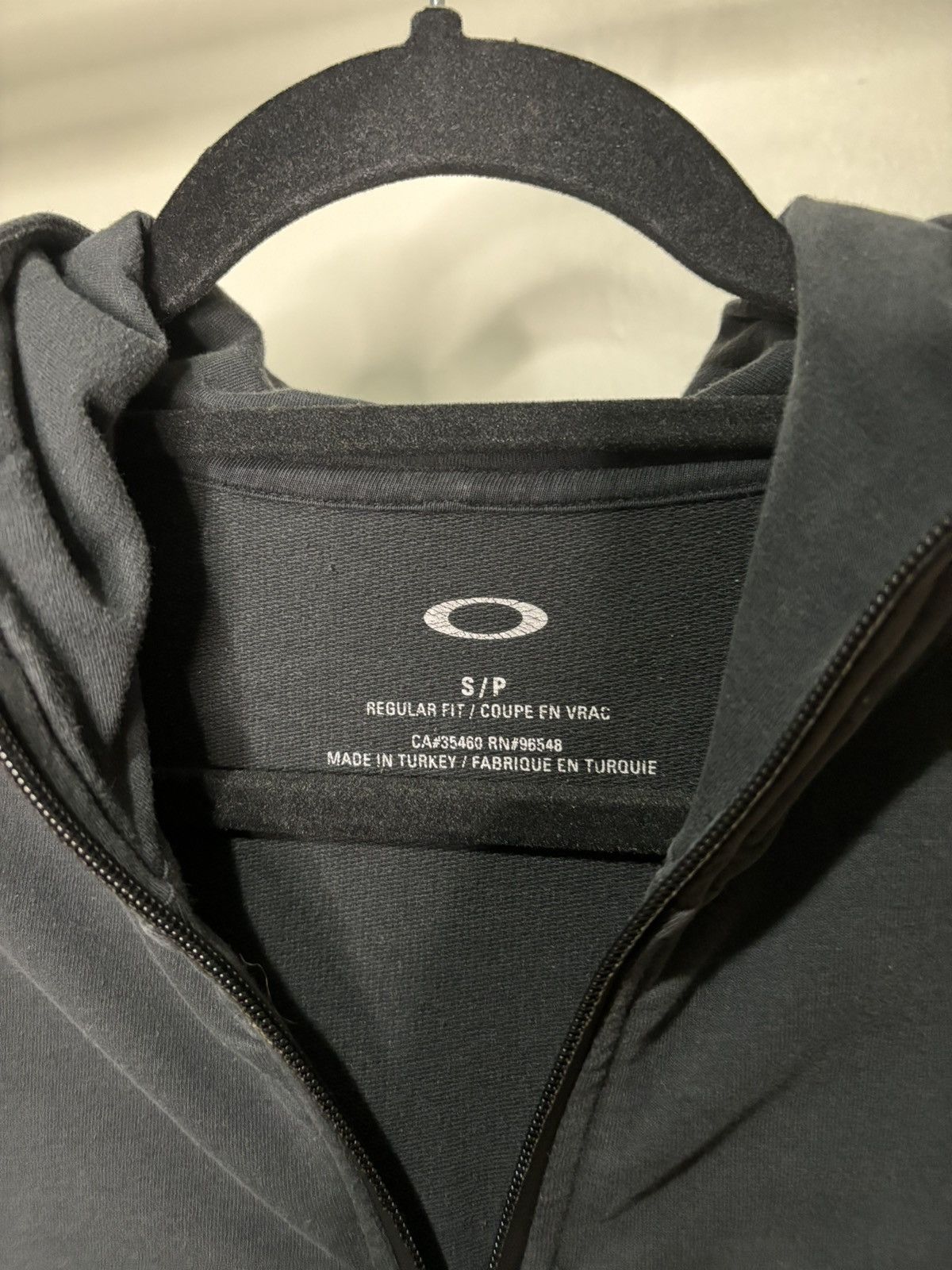 Oakley Oakley Faded Black Zip-Up Hoodie Size US S / EU 44-46 / 1 - 4 Thumbnail