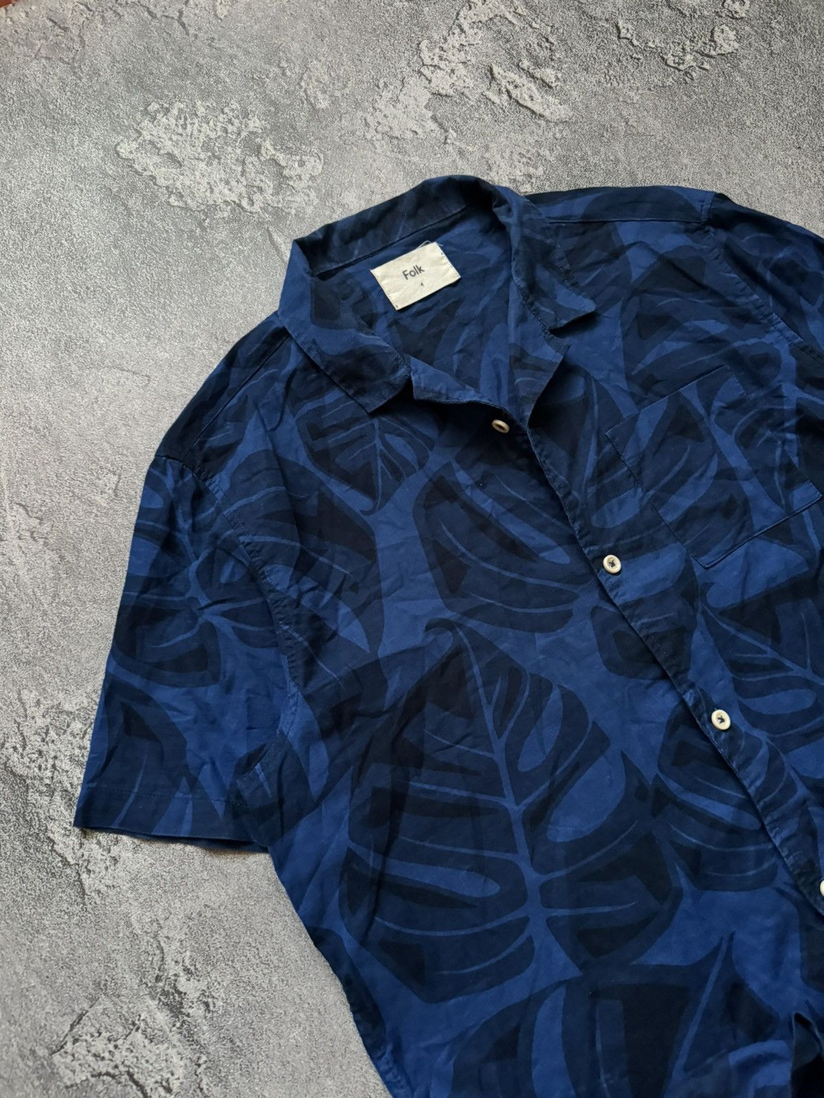 Designer × Folk Folk 4 shirt button up short sleeve polo all printed Size US XL / EU 56 / 4 - 2 Thumbnail