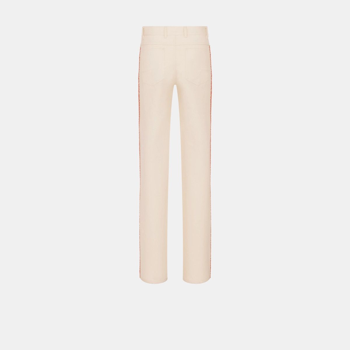 Dior o1bcso1str0225 Embroidered Fitted Jeans in White Size 26" / US 2 / IT 38 - 2 Thumbnail