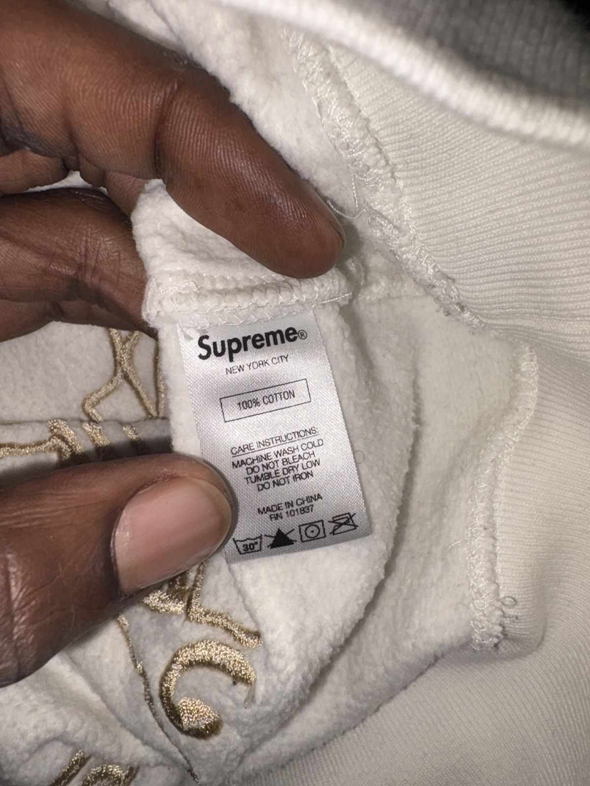 Supreme Supreme Old English Hoodie Size US L / EU 52-54 / 3 - 7 Thumbnail