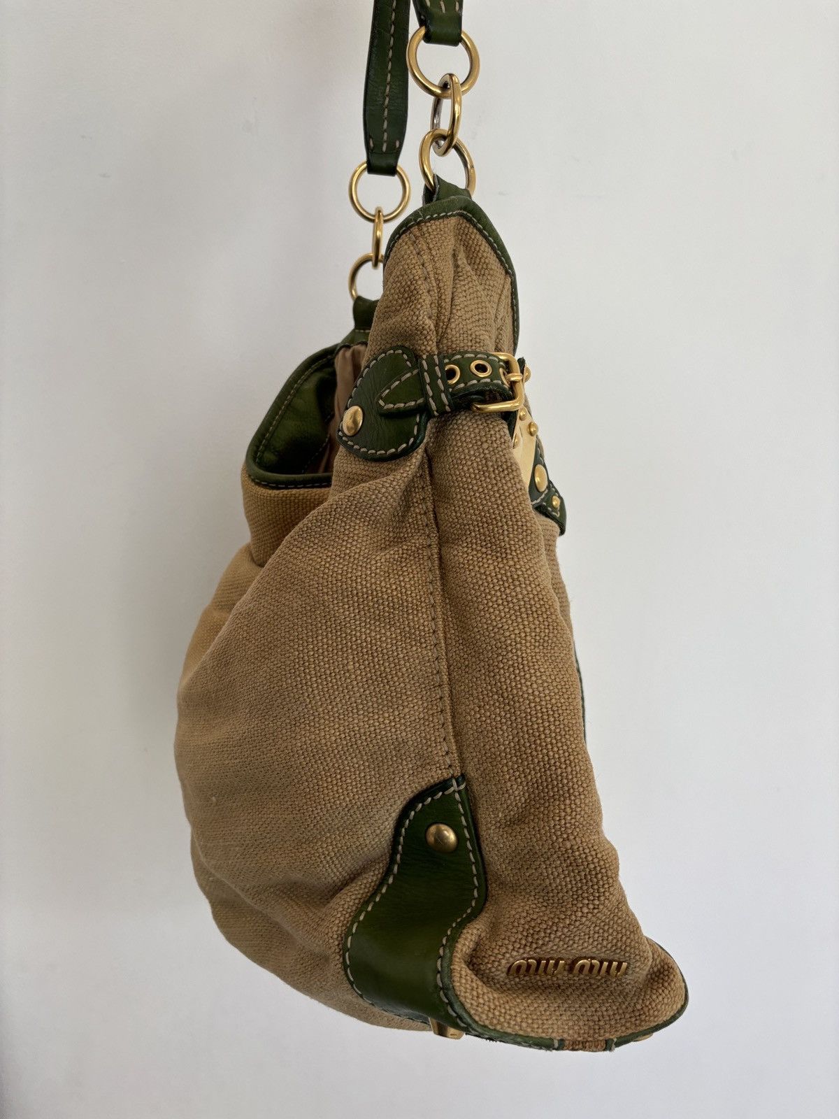 Miu Miu Miu Miu Canvas tote bag. Size ONE SIZE - 3 Thumbnail