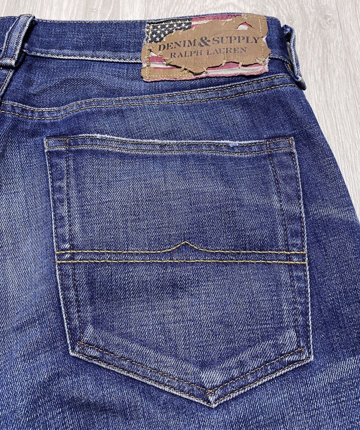 Denim & Supply Ralph Lauren DSRL Ralph Lauren Washed Blue Distressed Denim Jeans Size US 34 / EU 50 - 21 Thumbnail