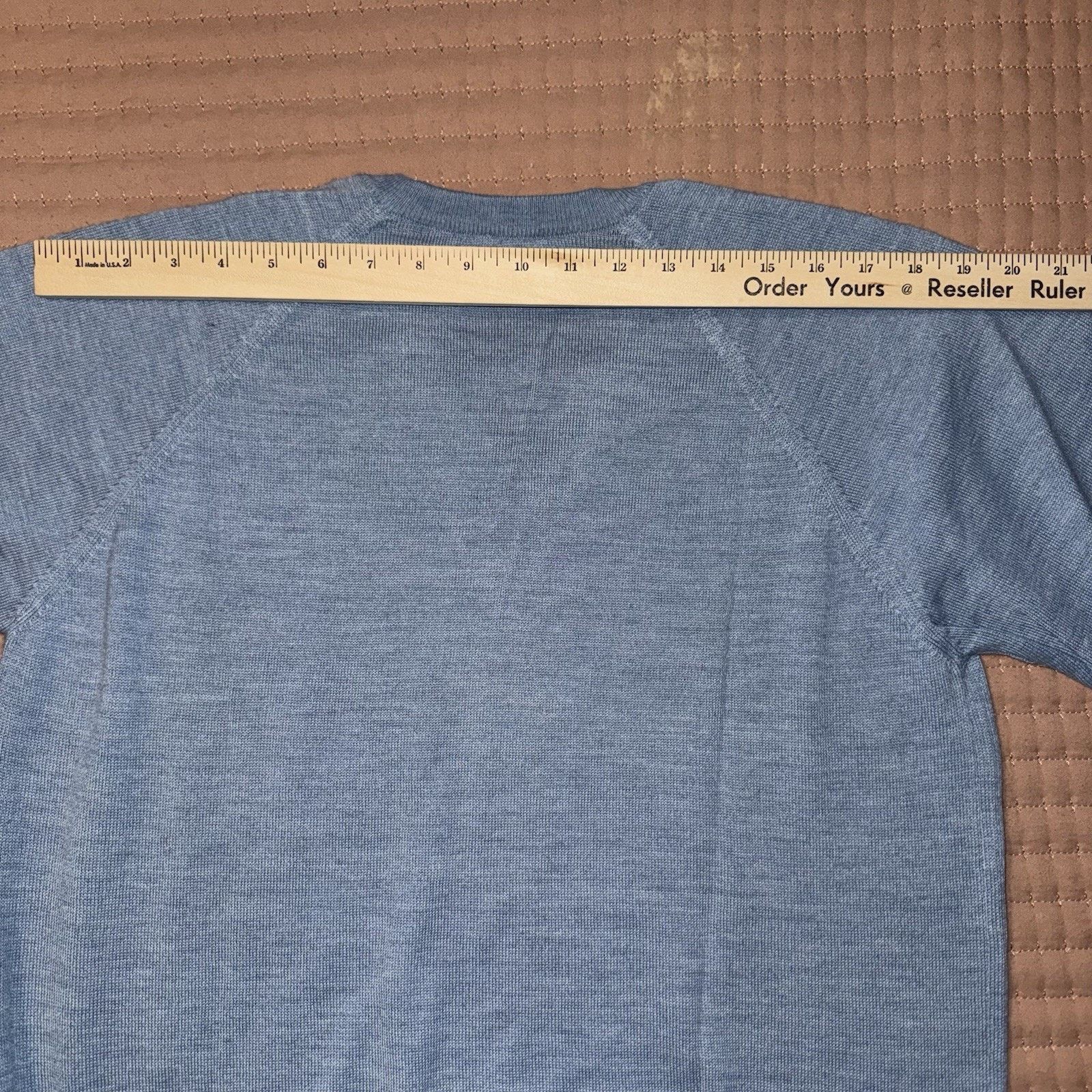 Other Nicola Mancini Blue V Neck Italian Soft Wool blend Sweater L Size US L / EU 52-54 / 3 - 8 Thumbnail
