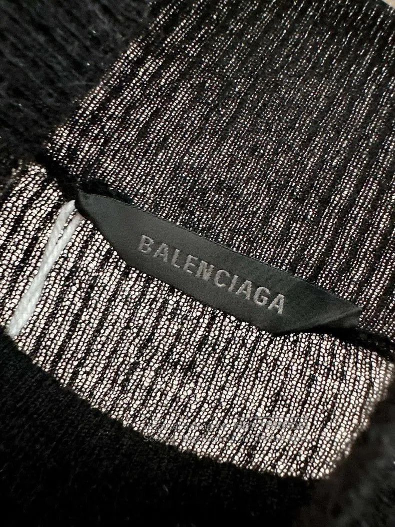 Balenciaga Balenciaga Black Knit Dress L. Size US L / EU 52-54 / 3 - 3 Thumbnail