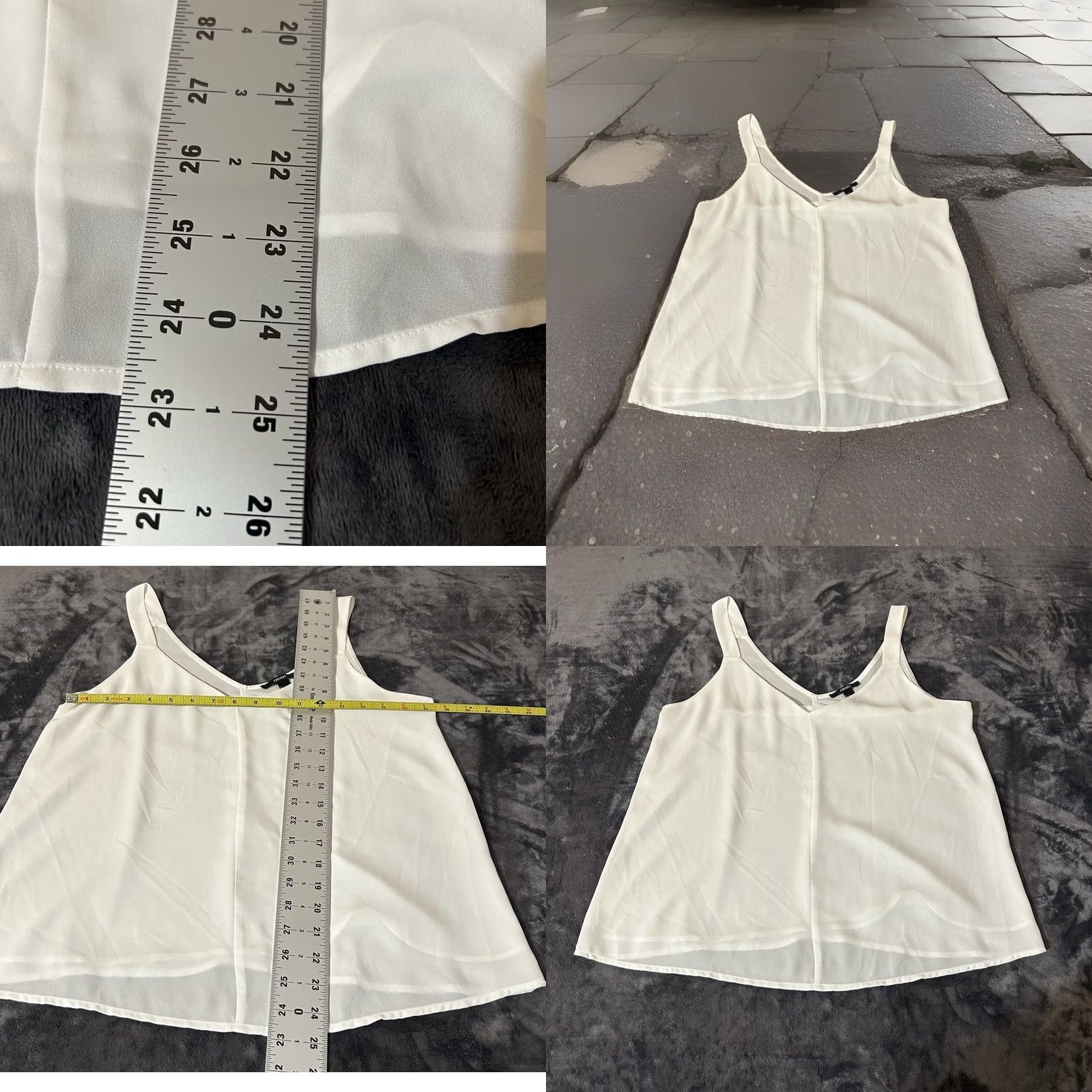 Forever 21 FOREVER 21 Shirt Womens S White Cami Top Women Small Scoop Neck Tank Sleeveless Light Size S / US 4 / IT 40 - 10 Thumbnail