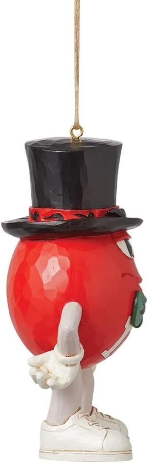 Designer Enesco M&M's Red Character in Top Hat Hanging Ornament NEW Size ONE SIZE - 4 Thumbnail