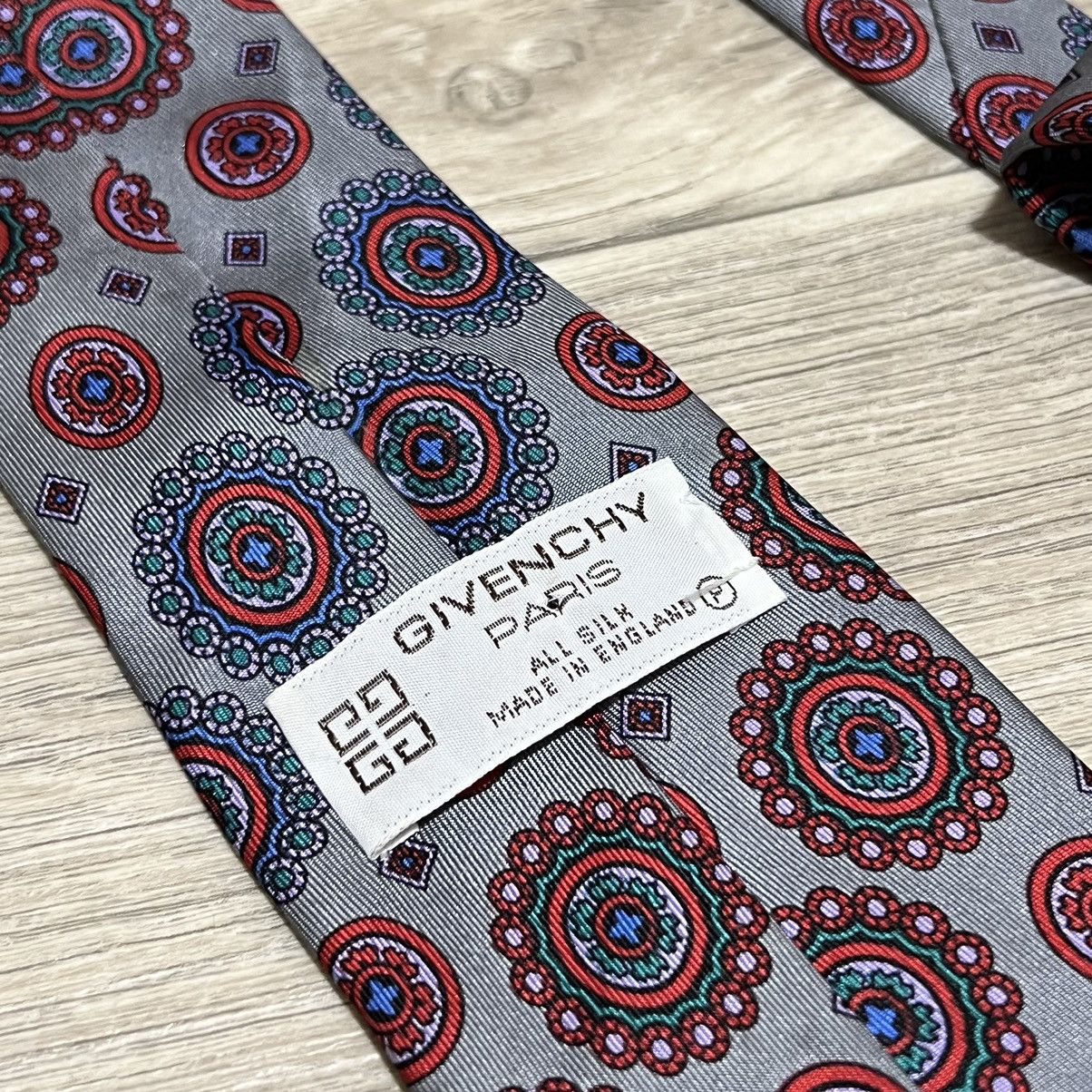 Givenchy Givenchy silk monogram tie many logo England Size ONE SIZE - 2 Thumbnail