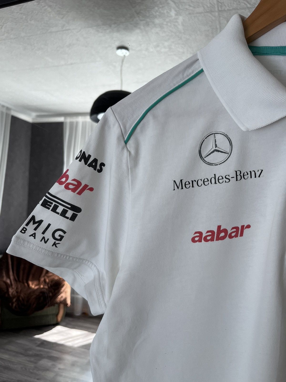 Puma Vintage Mercedes Benz Formula One Petronas AMG Polo Y2K Size US M / EU 48-50 / 2 - 3 Thumbnail