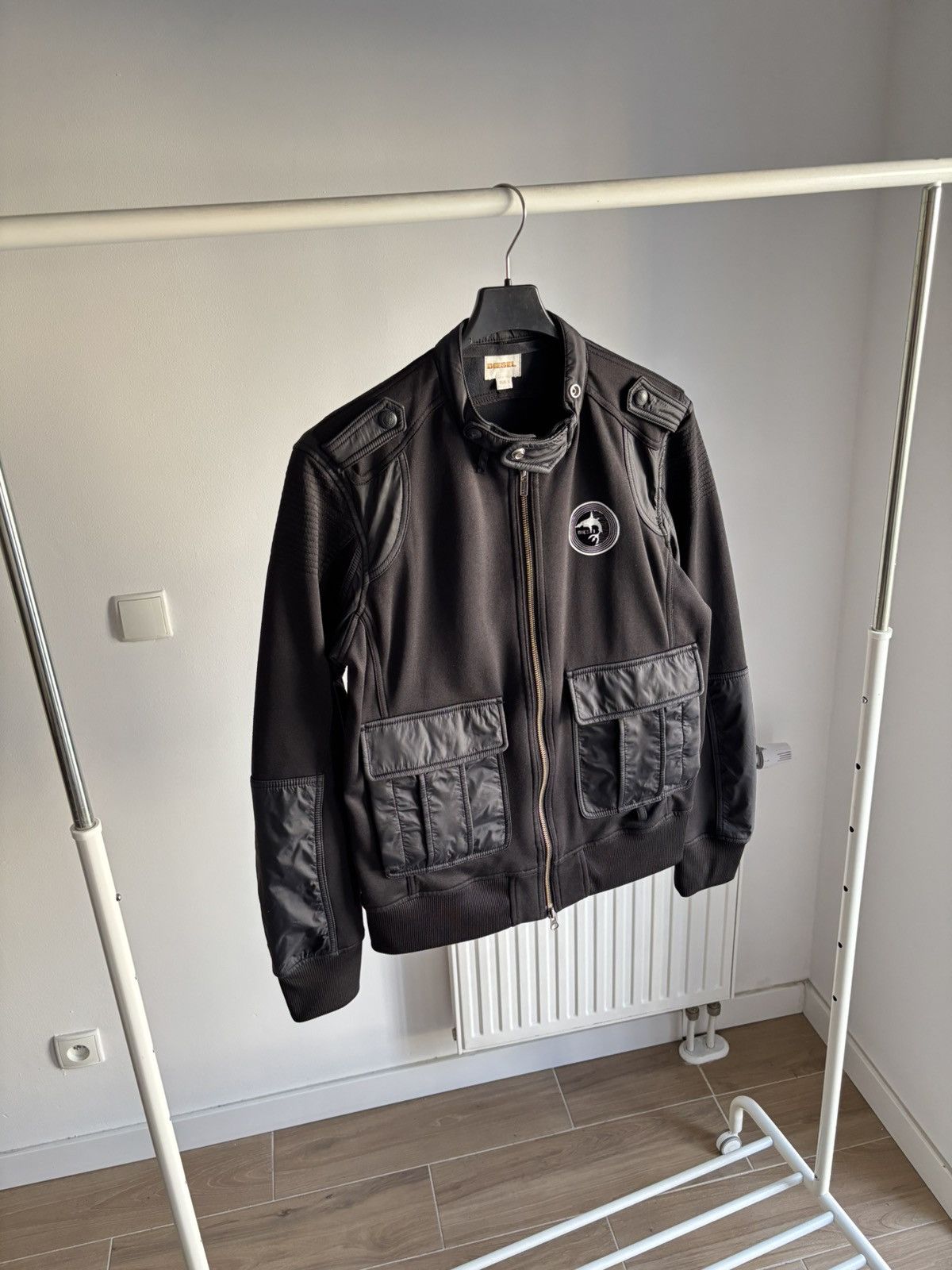 Diesel Vintage Diesel Bomber Jacket Nylon Panels Design Size US L / EU 52-54 / 3 - 2 Thumbnail
