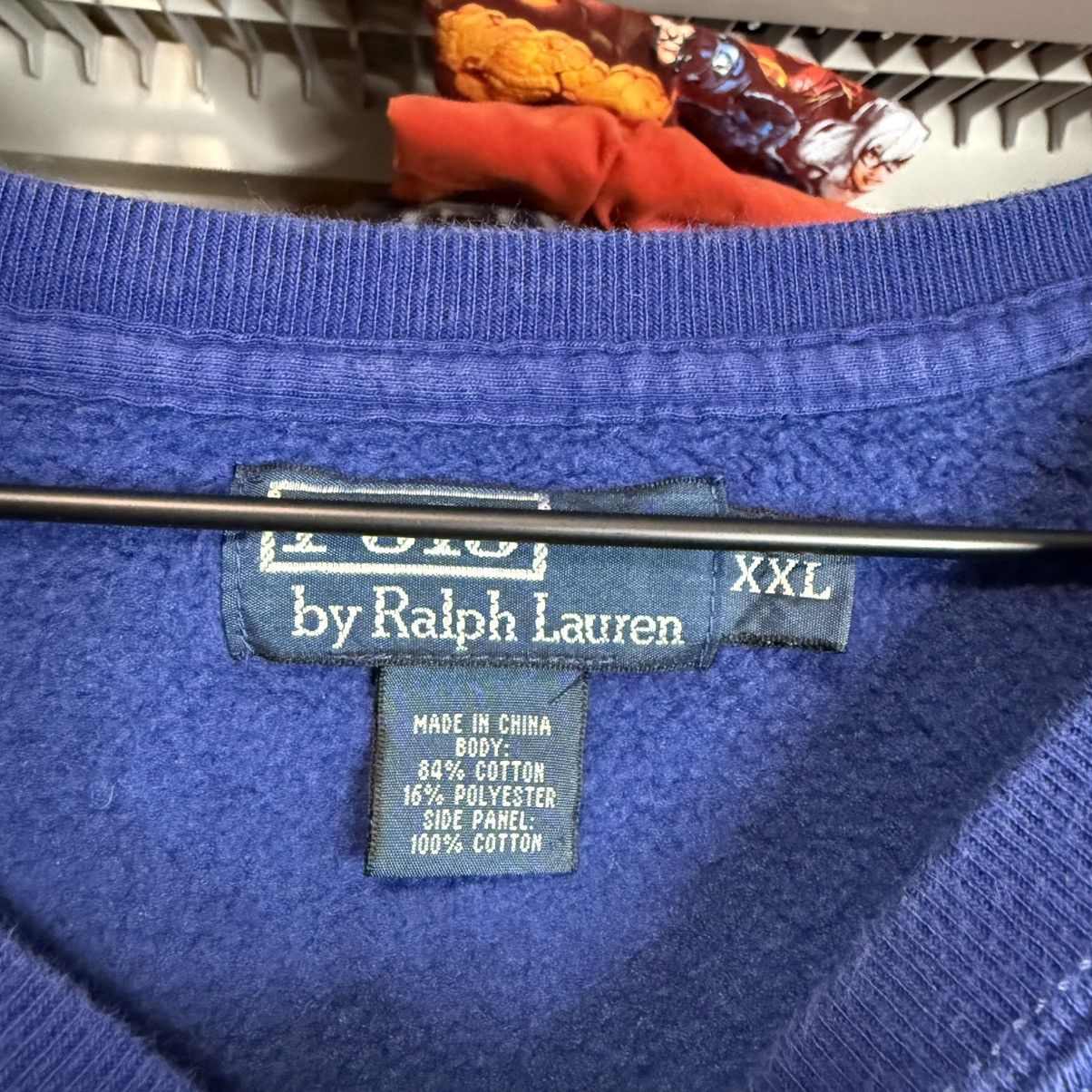 Polo Ralph Lauren Vintage Polo Ralph Lauren crewneck Royal Blue Reverse Weave Size US XXL / EU 58 / 5 - 3 Thumbnail
