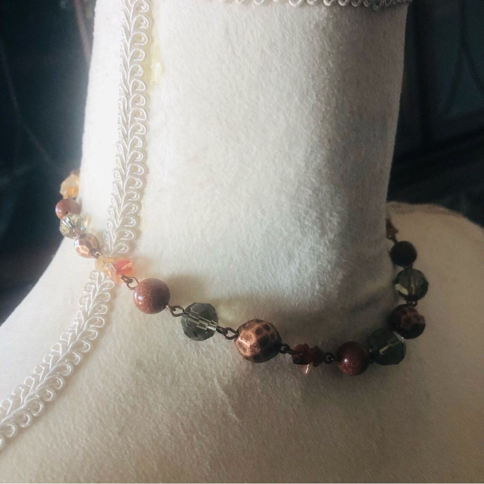 Jewelry Avon mixed stone metal beaded chain necklace Size ONE SIZE - 3 Thumbnail