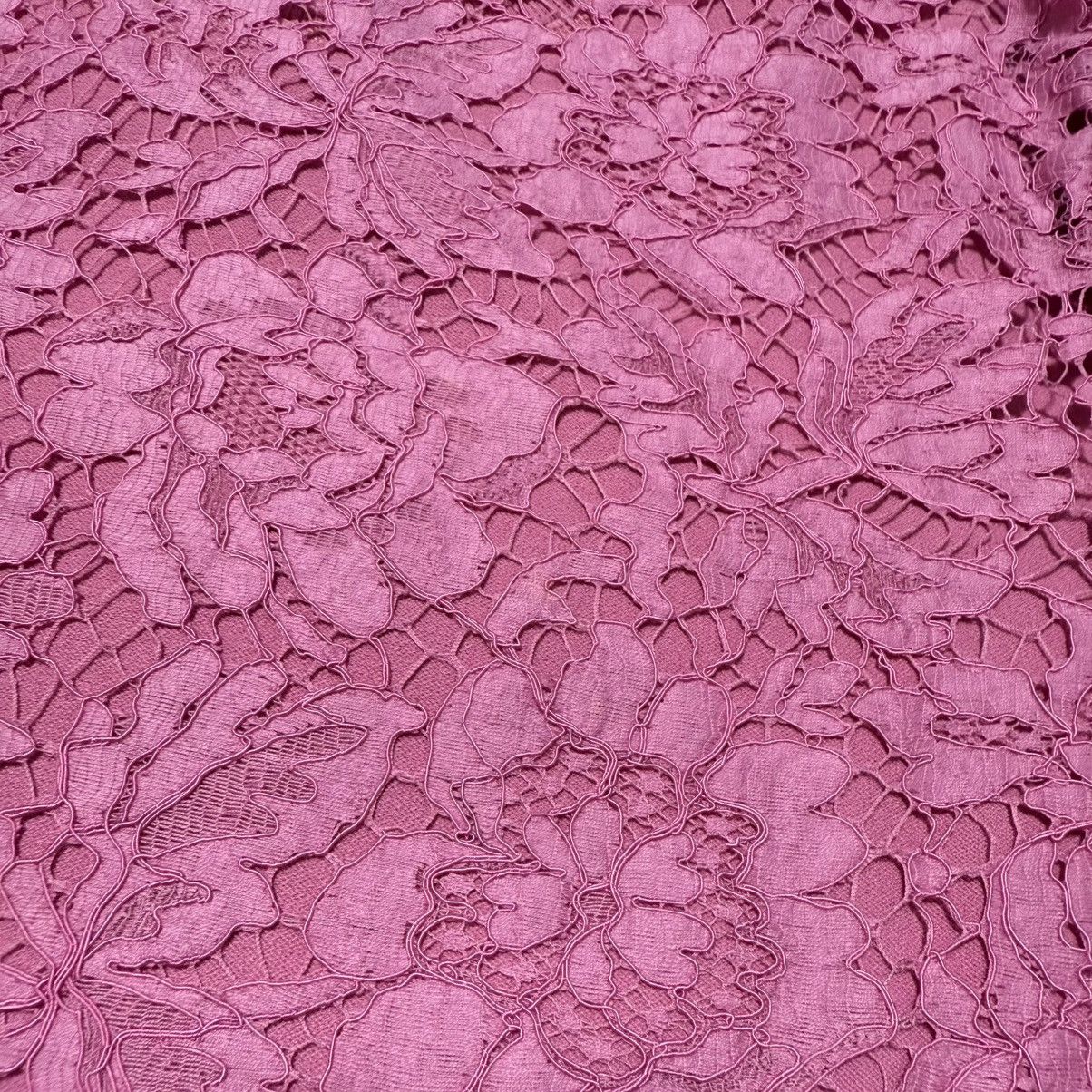 Valentino Authentic Valentino Floral Lace Ruffle Knit Sweater S Pink Size S / US 4 / IT 40 - 9 Thumbnail