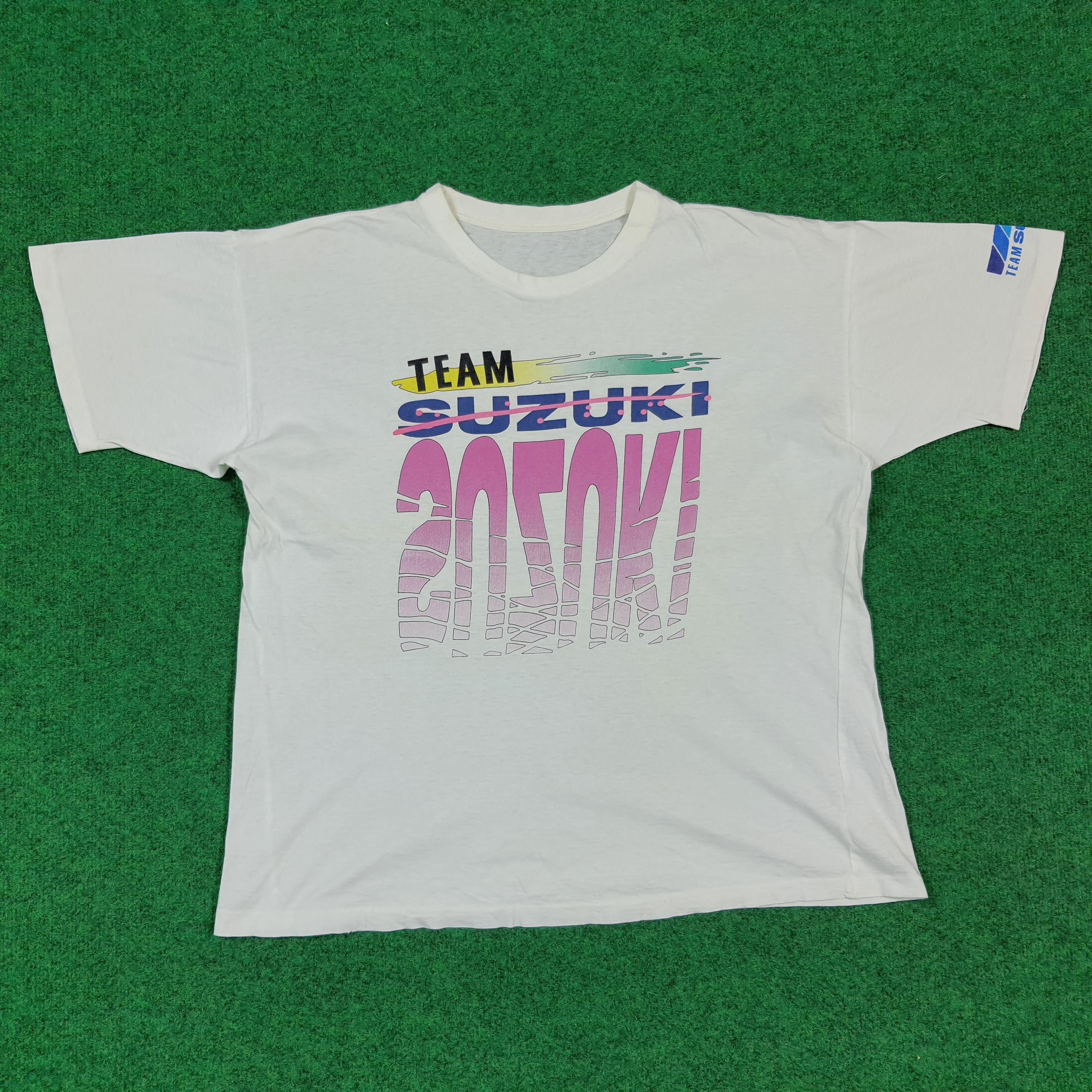 Japanese Brand Vintage Team Suzuki Japan Motorsports Tshirt C301N63 Size US L / EU 52-54 / 3 - 1 Thumbnail