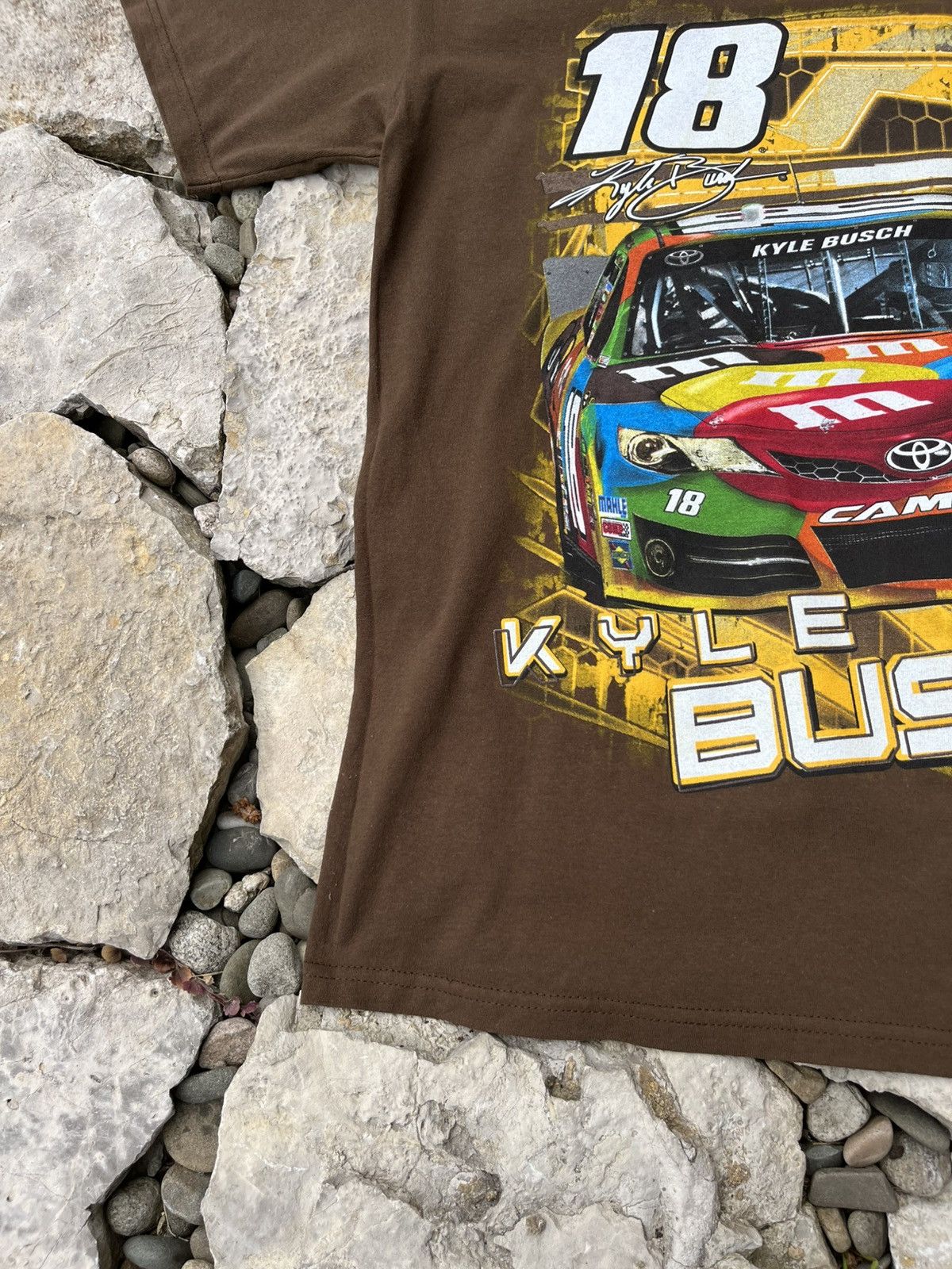 NASCAR × Vintage Vintage NASCAR M&Ms Kyle Busch moto t-shirt 18 toyota cars Size US L / EU 52-54 / 3 - 7 Thumbnail