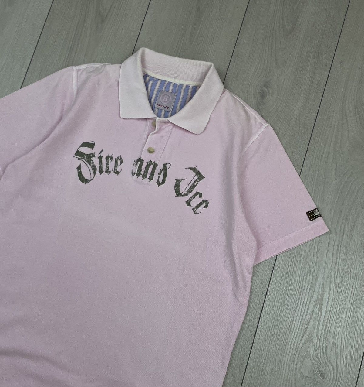 Bogner Bogner Fire + Ice Vintage Men’s Polo Shirt Size M Pink Size US M / EU 48-50 / 2 - 2 Thumbnail