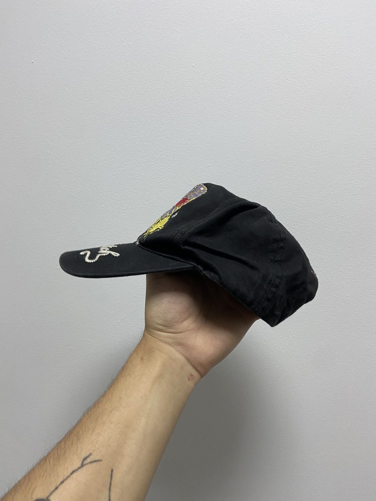 Vintage × Von Dutch Von Dutch Cap Vintage Y2K Big Logo Skate Grid Skull Size ONE SIZE - 3 Thumbnail
