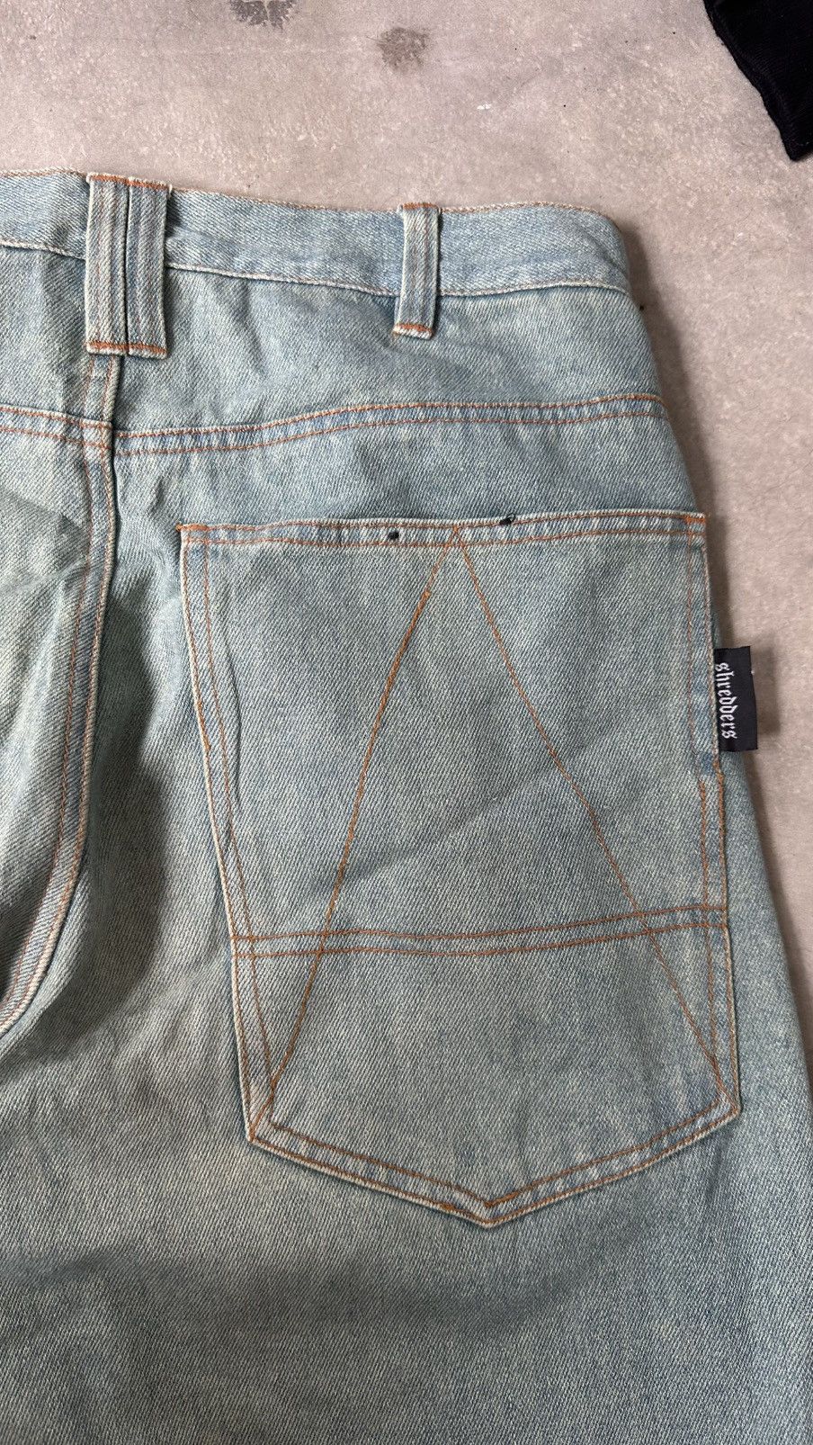 Japanese Brand VINTAGE SHREDDERS BIG BACK POCKET JEANS Size US 34 / EU 50 - 11 Thumbnail