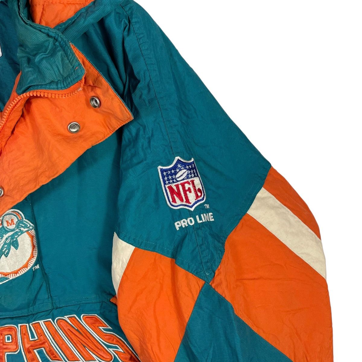 NFL Vintage 90s MIAMI DOLPHINS NFL Pro Line Pullover Jacket Size US XXL / EU 58 / 5 - 9 Thumbnail