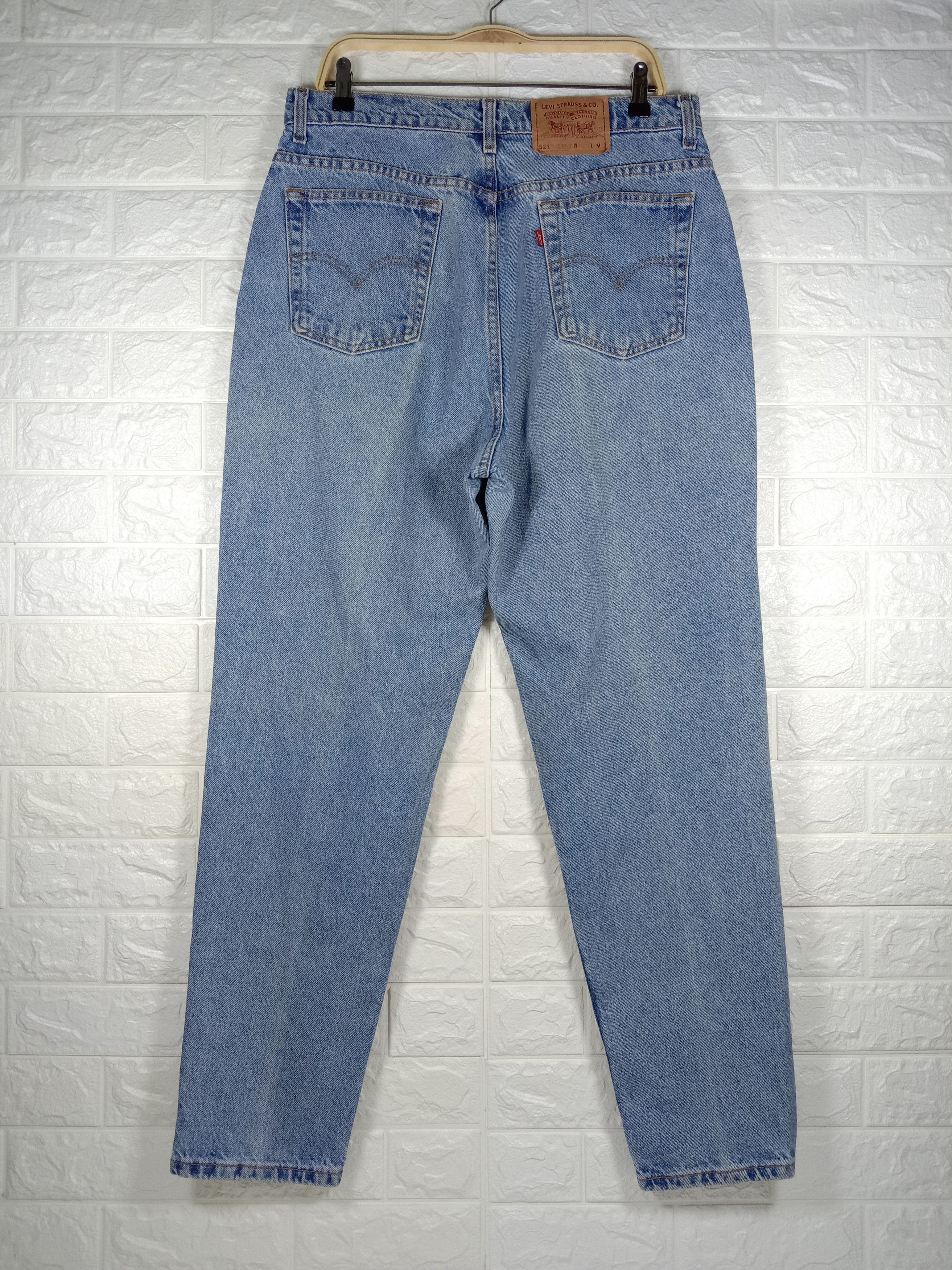 Levi's Vintage 90s Levi's 521 Jeans Blue Wash Tapered Fit Denim Size 33" - 5 Thumbnail