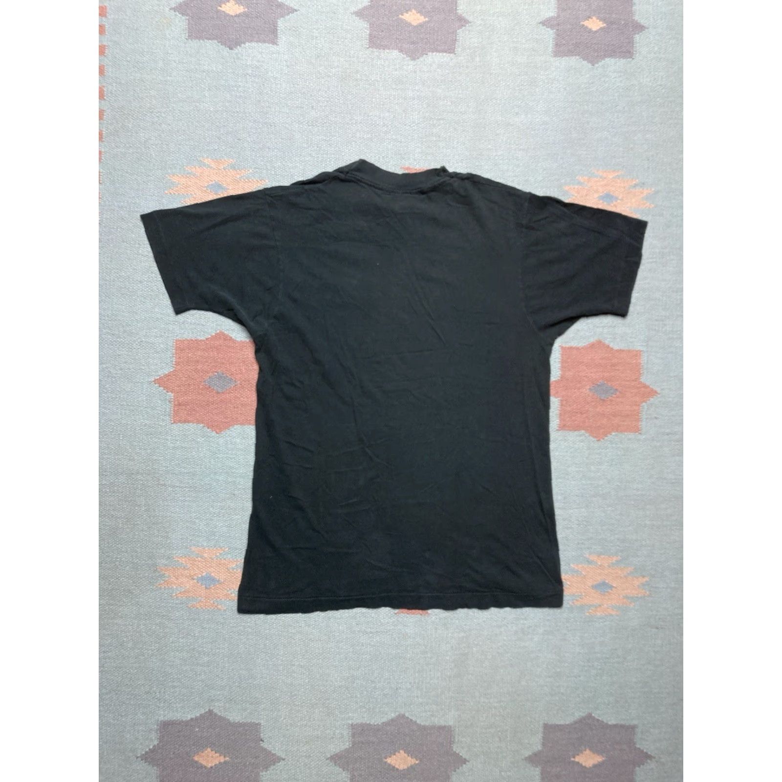 Fruit Of The Loom VINTAGE 80s Fruit of the Loom T-Shirt Pocket Black Cotton Men M Size US M / EU 48-50 / 2 - 8 Thumbnail