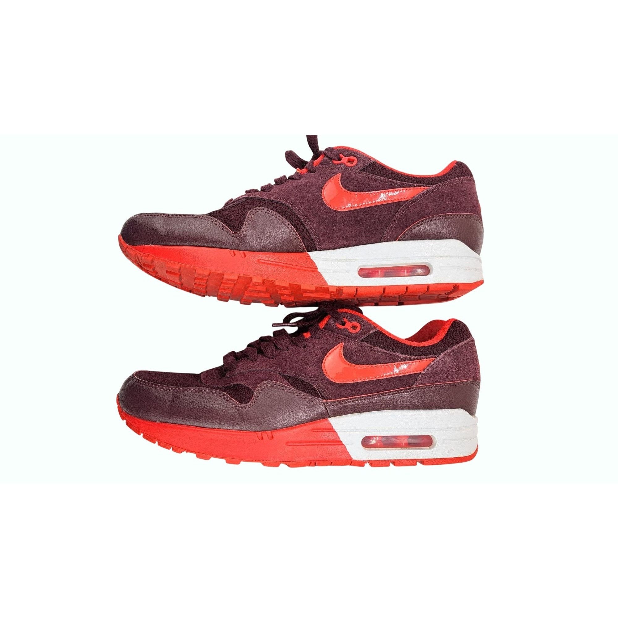 Nike Nike Air Max 1 Sneaker Shoe Women Size 10 Burgundy Platinum Size US 10 / IT 40 - 2 Thumbnail
