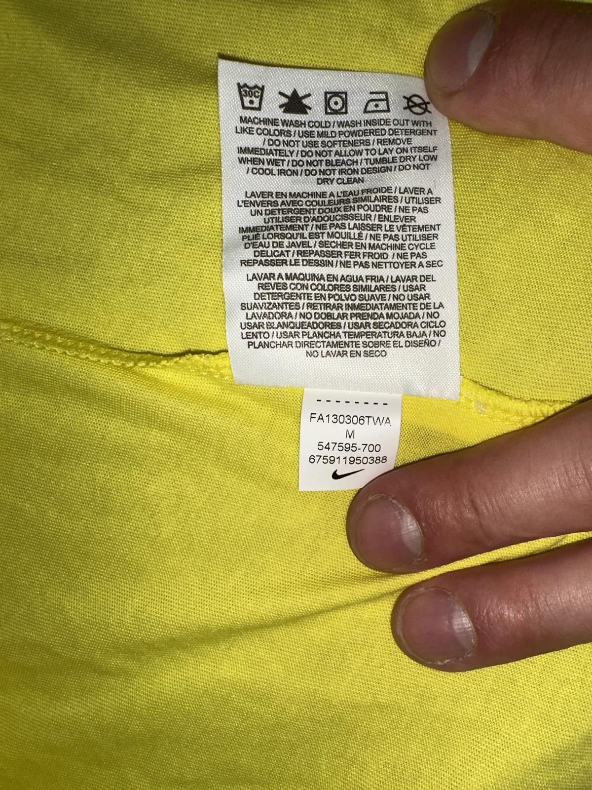 Nike Nike Men’s Advantage NYC Tennis Yellow T-Shirt Size US M / EU 48-50 / 2 - 5 Thumbnail
