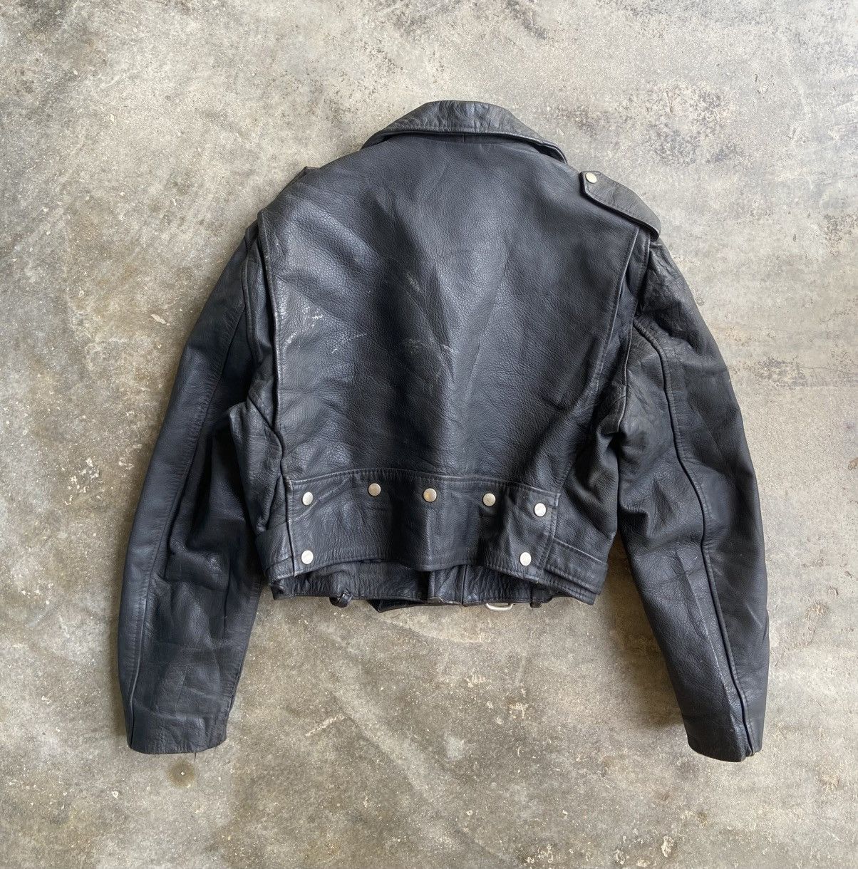 Vintage MARLON BRANDO VTG DOUBLE COLAR GENUINE LEARHER JACKET Size US M / EU 48-50 / 2 - 11 Thumbnail