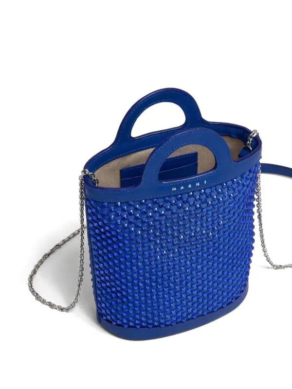 Marni o1w1db11125 Size :OS/Crystal-Embellished Tote Bag in Blue Size ONE SIZE - 3 Thumbnail