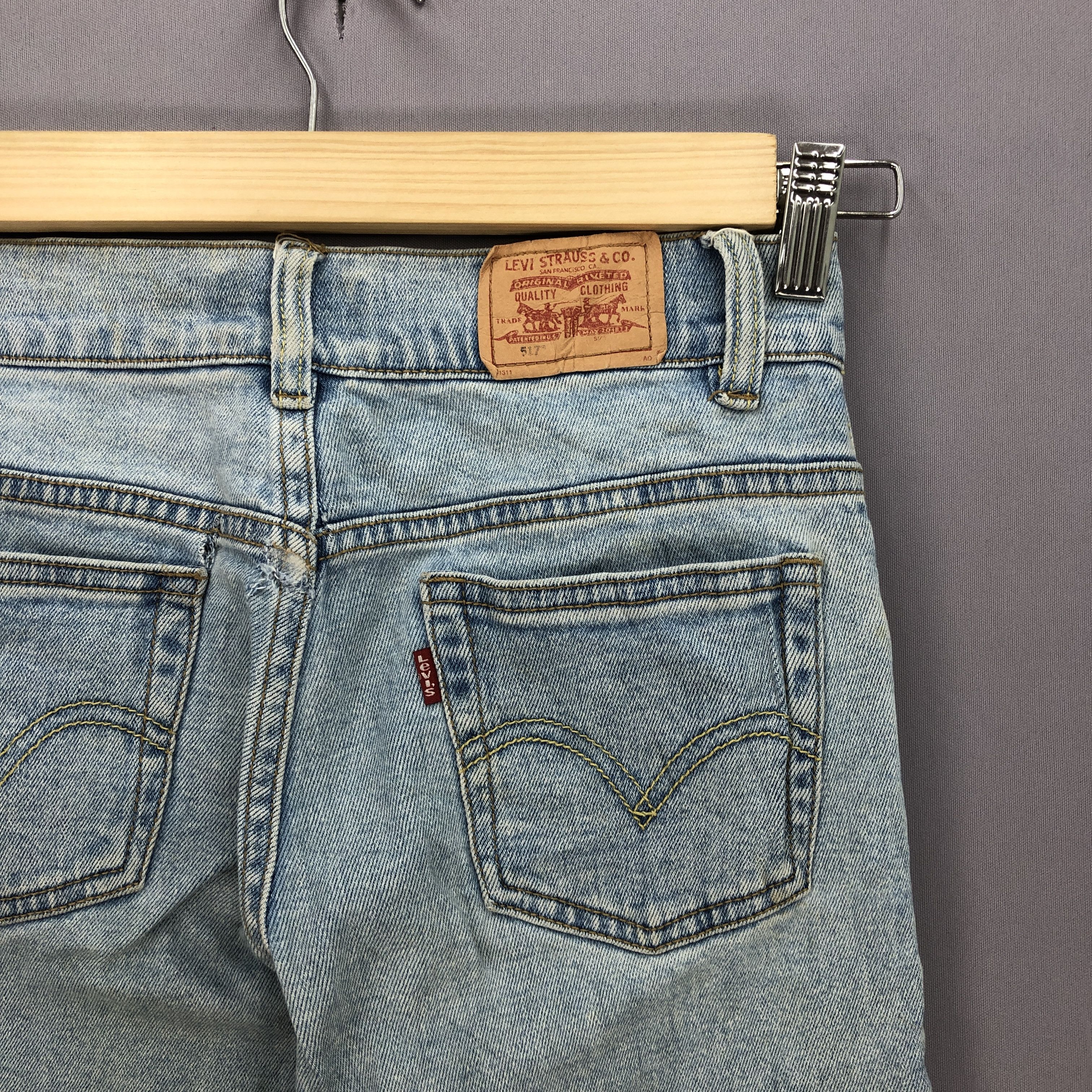 If Six Was Nine × Levi's × Vintage Vintage Levis 517 Wide Leg Jeans Levi's Flare Bootcut Denim Size 24" / US 00 / IT 34 - 5 Thumbnail
