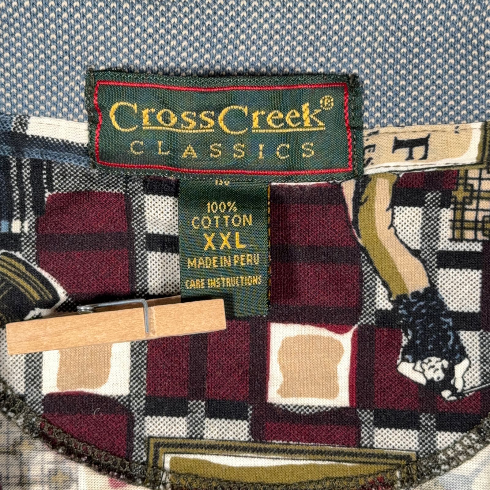 Vintage Masters Polo Shirt 2XL XXL Brown Golf Patchwork 90s