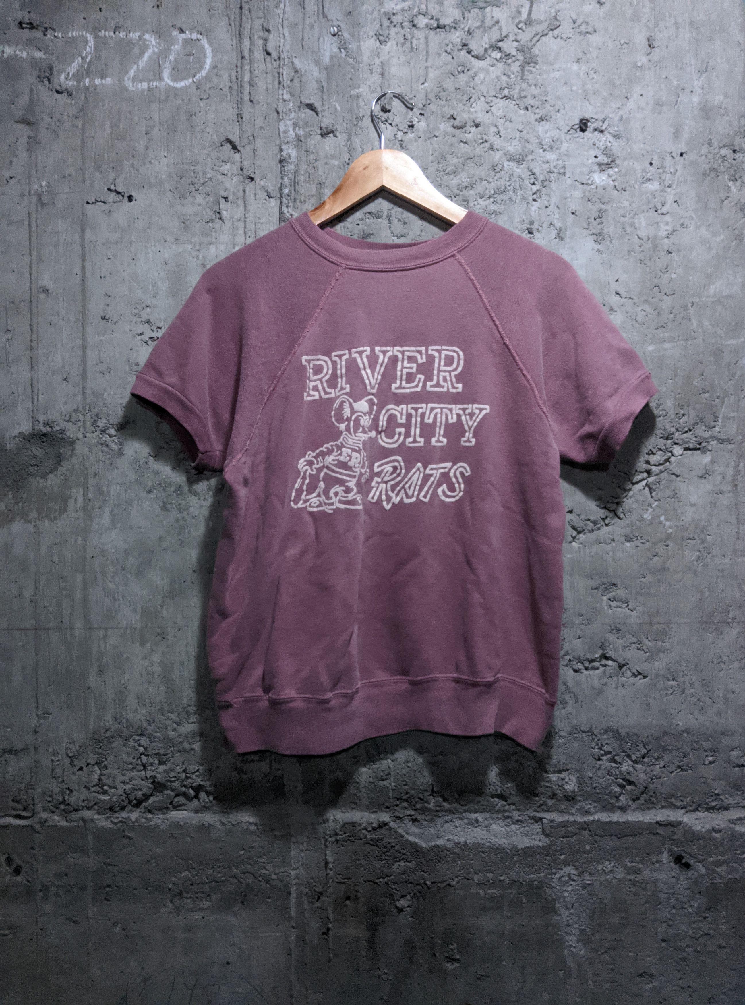 Vintage Vintage 50s short sleeve sweatshirt river city rats Size US M / EU 48-50 / 2 - 1 Thumbnail