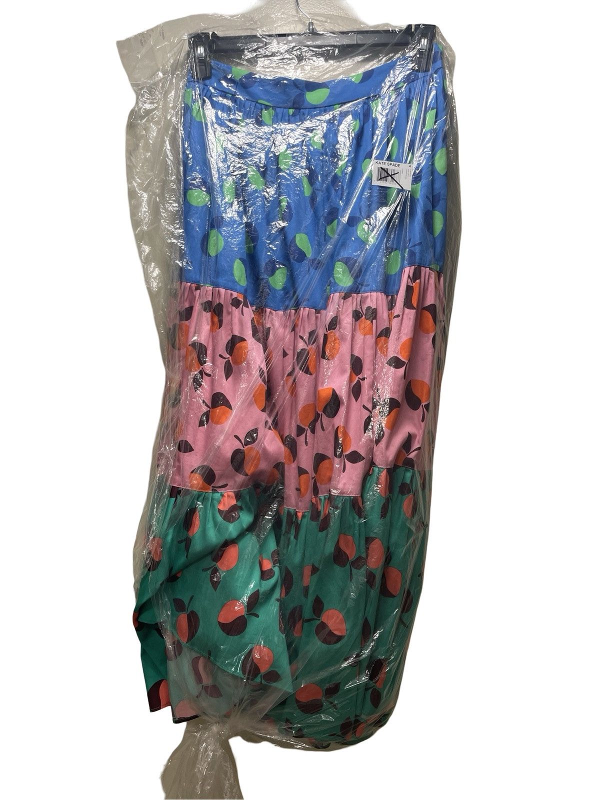Kate Spade Kate Spade Colorblock Apple A-Line Lined Maxi Skirt Size 4 Size 27" / US 4 / IT 40 - 10 Thumbnail