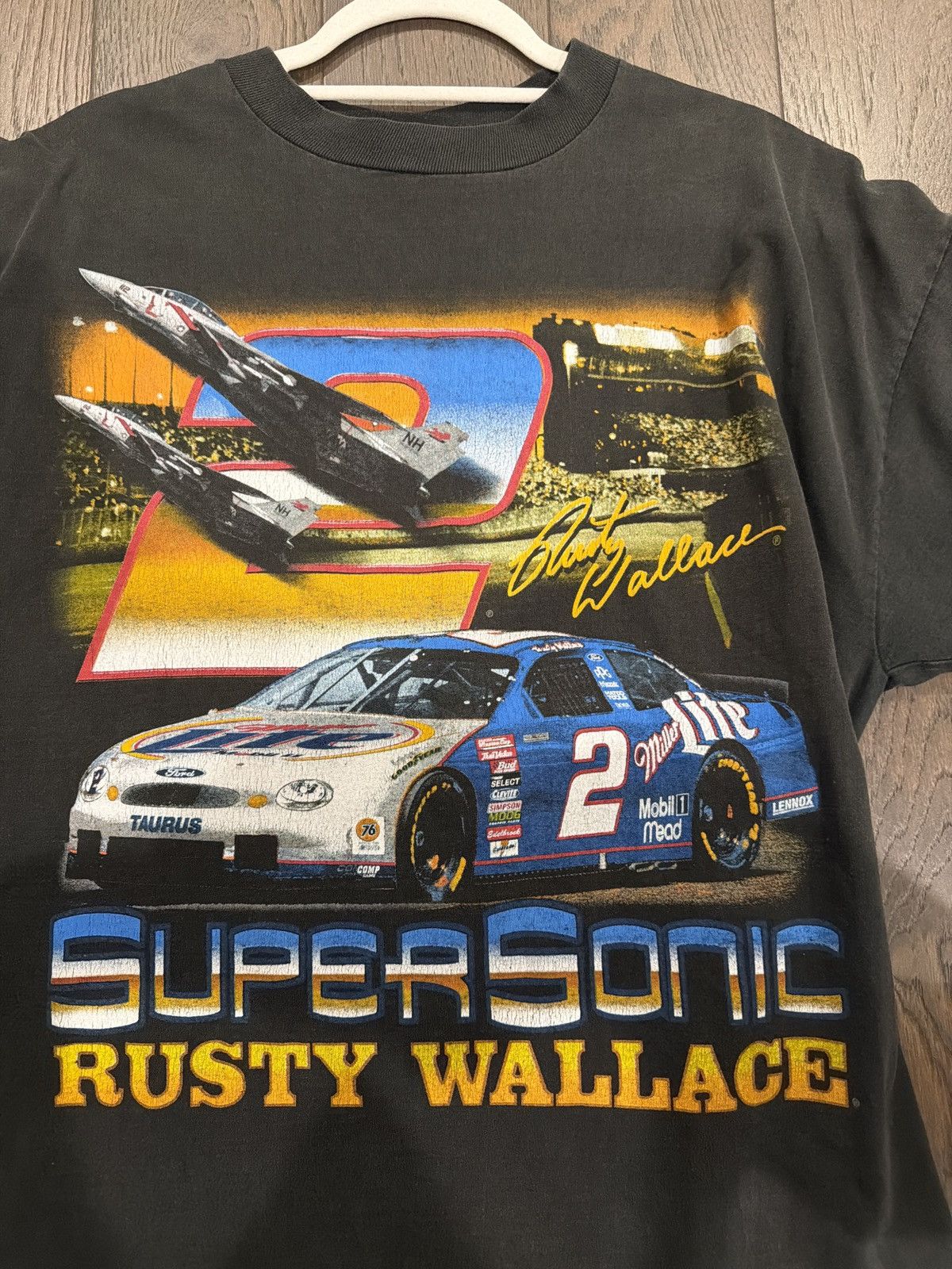 Vintage Rusty Wallace Nascar Vintage T-Shirt Size M Size US L / EU 52-54 / 3 - 2 Thumbnail