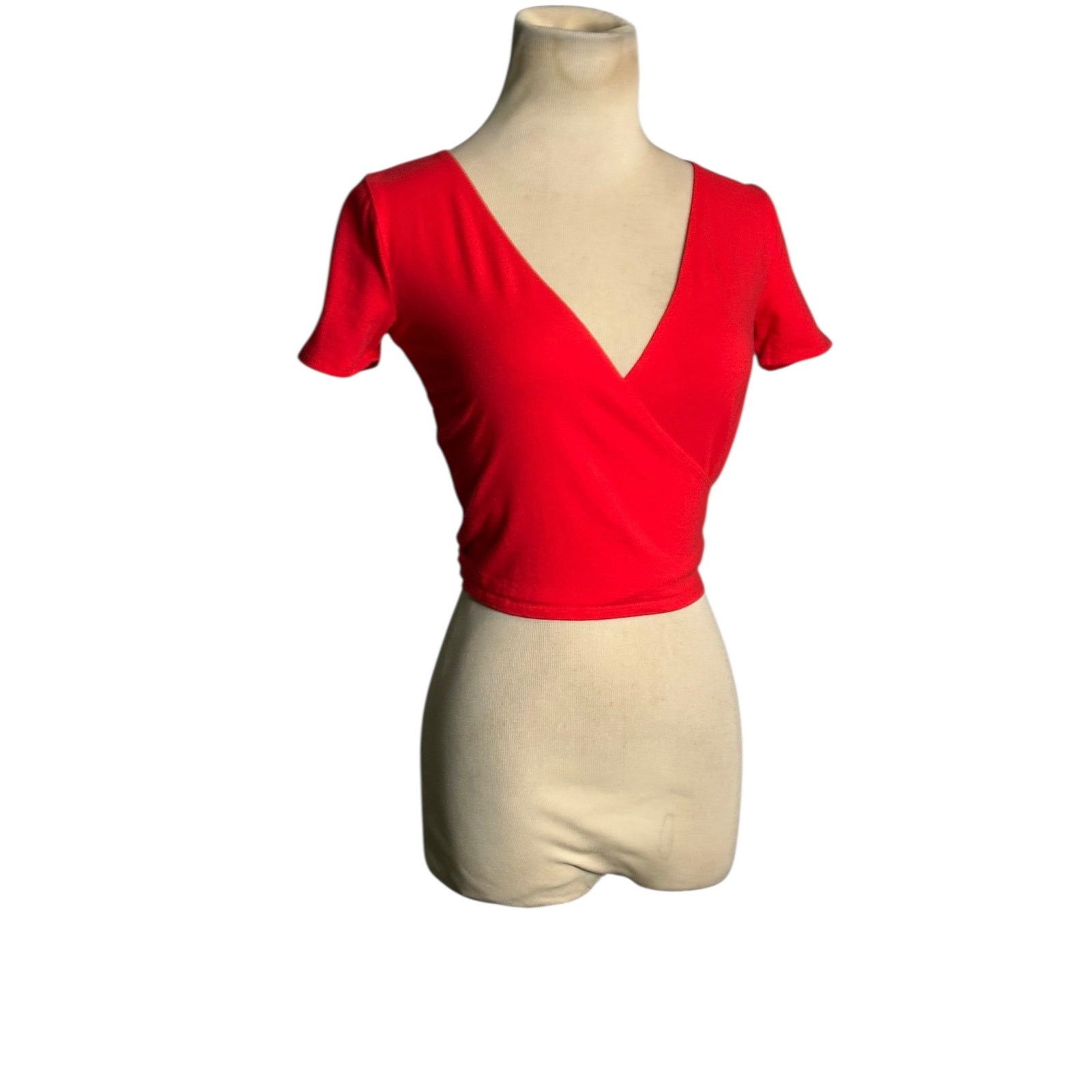 Hollister Hollister red short sleeves wrap top size XS Size XS / US 0-2 / IT 36-38 - 17 Thumbnail