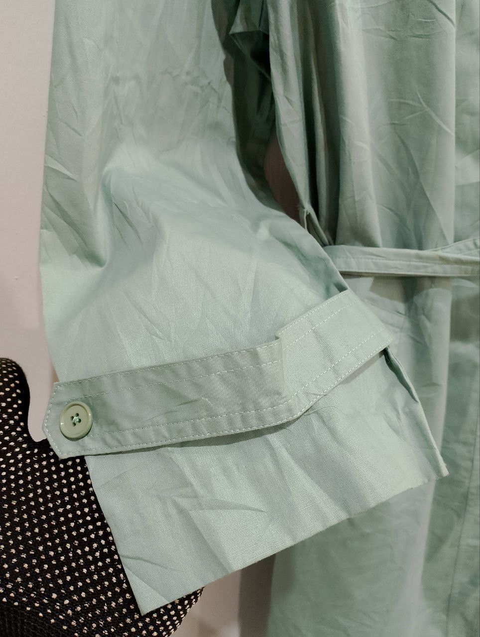 Japanese Brand Vintage Japanese Designer Checkered Light Trench Coats Size L / US 10 / IT 46 - 6 Thumbnail
