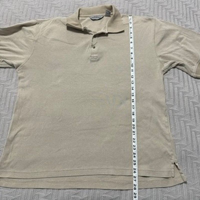 Eddie Bauer Vintage Eddie Bauer cream micro stripe polo size M Size US M / EU 48-50 / 2 - 7 Thumbnail