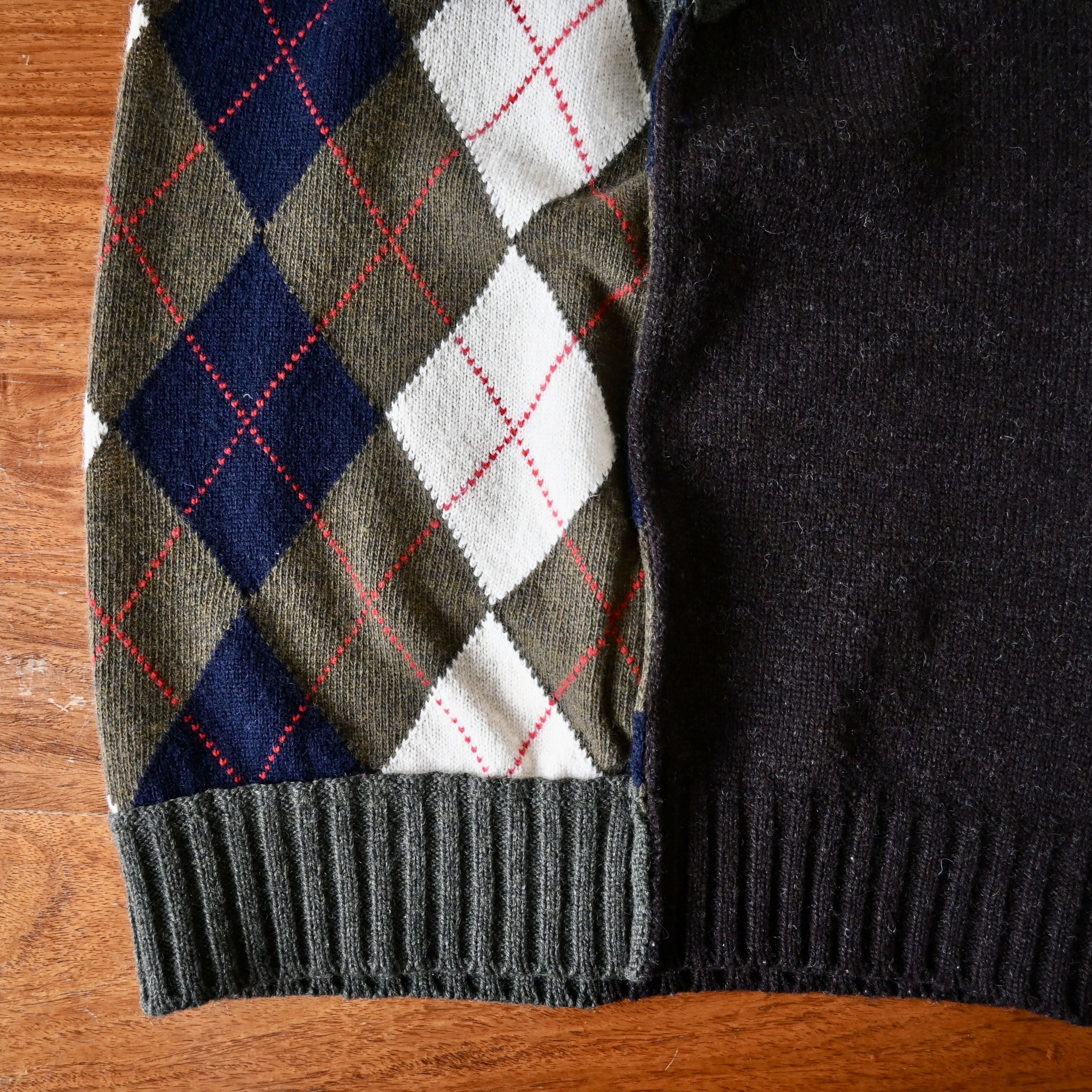 Comme des Garcons Homme AD2007 Comme des Garcons Homme wool docking knit vest Size US M / EU 48-50 / 2 - 11 Thumbnail