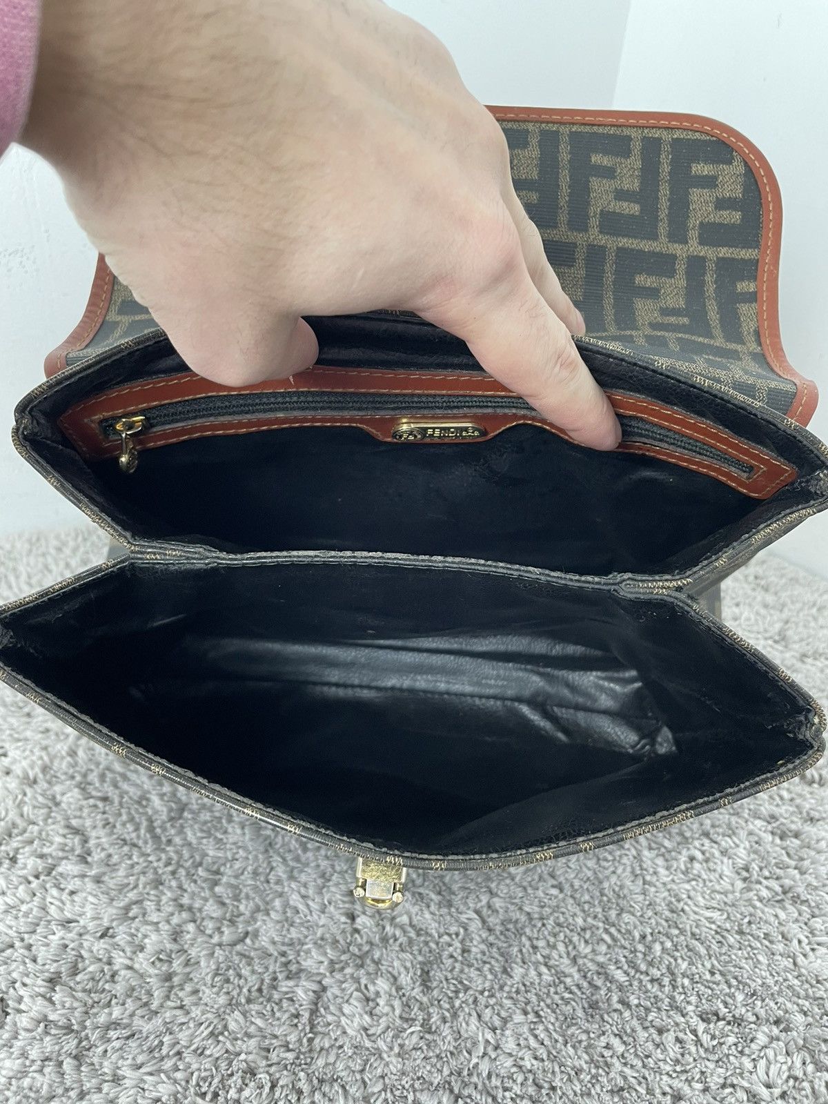 Fendi FENDI Bag FF 2 WAY Monogram With Crossbody Strap Size ONE SIZE - 14 Thumbnail