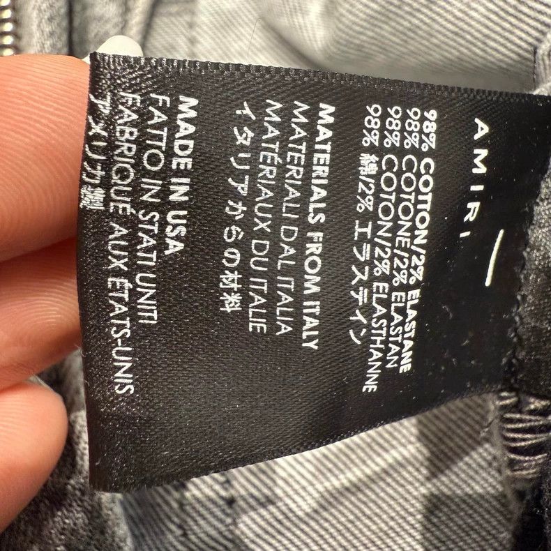 Amiri Amiri grayish white distressed ripped denim jeans Size US 32 / EU 48 - 6 Thumbnail