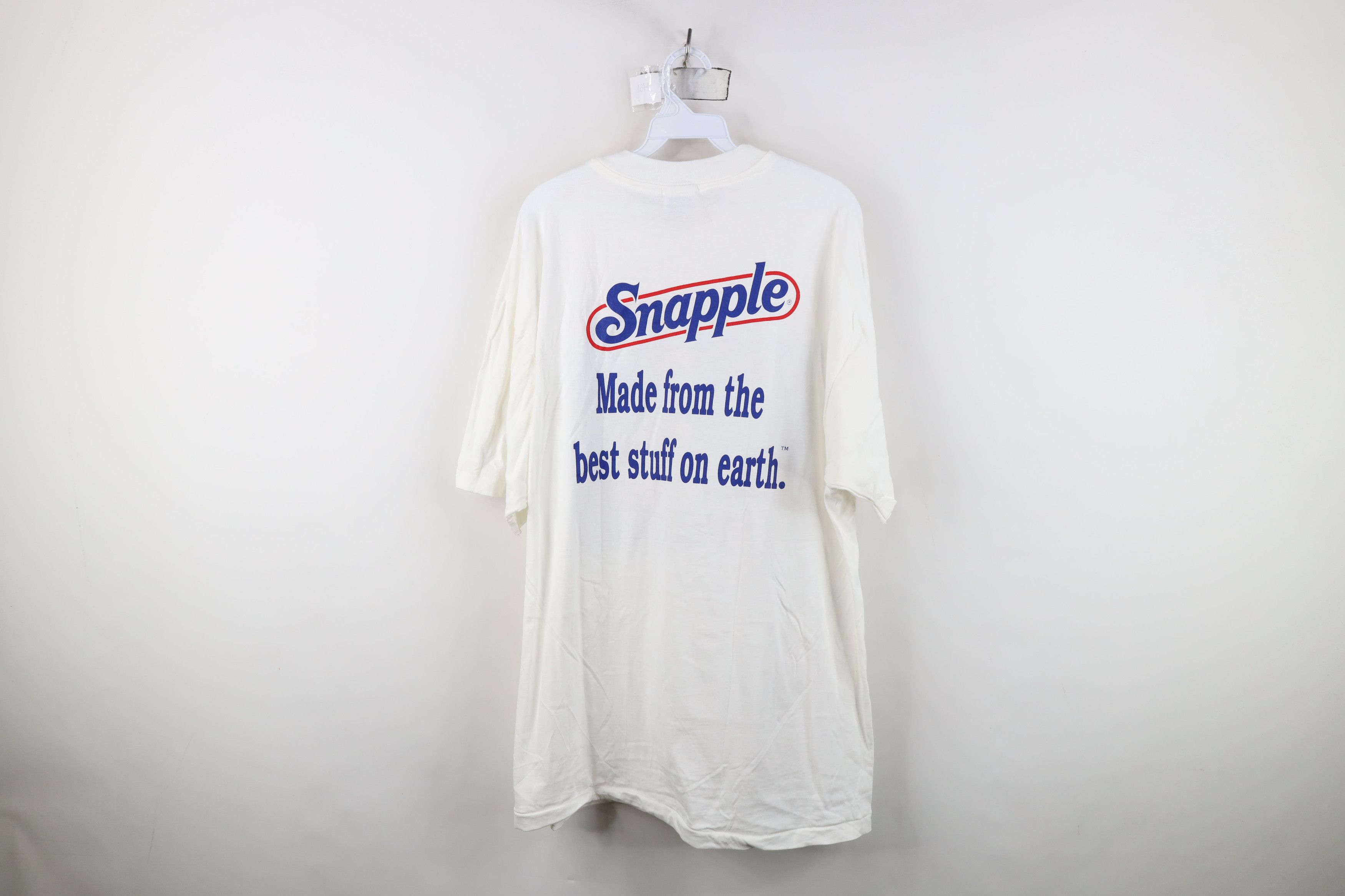 Hanes Vintage 90s Snapple Tea Pink Lemonade Short Sleeve T-Shirt Size US XL / EU 56 / 4 - 11 Thumbnail