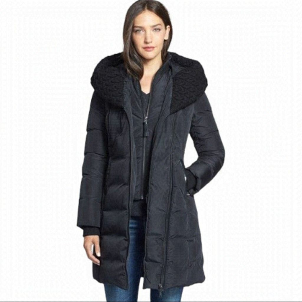 Aritzia × Mackage MACKAGE x Aritzia Brigid Cable Knit Collar Down Puffer XXS Size XXS / US 00 / IT 34 - 1 Thumbnail