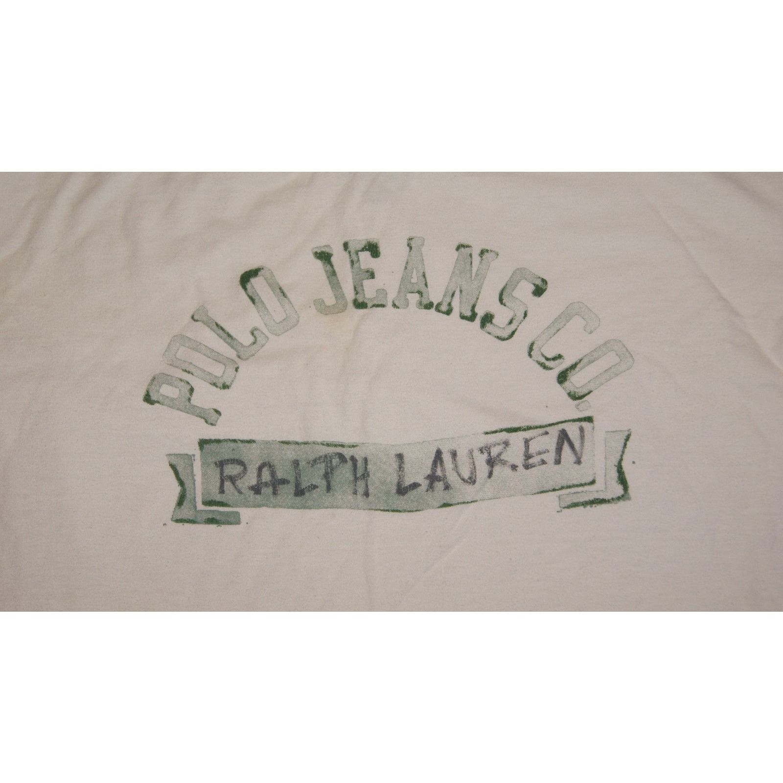 Polo Ralph Lauren VTG Polo Jeans Co Ralph Lauren Screen Print XL White TShirt Size US XL / EU 56 / 4 - 3 Thumbnail